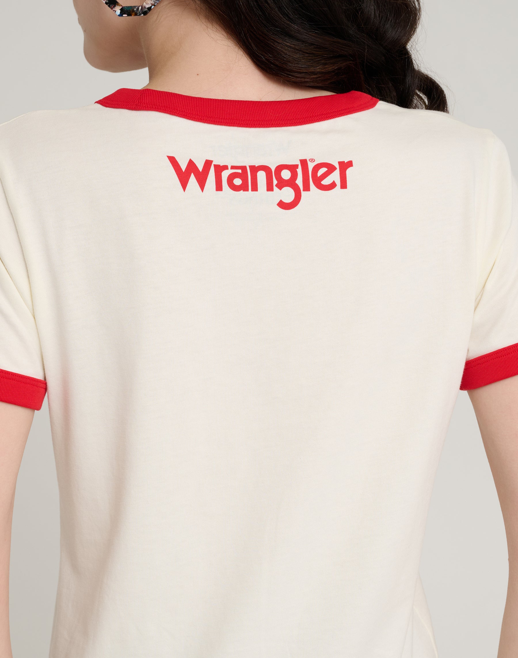 The Upside Down Tee en guimauve T-shirts Wrangler
