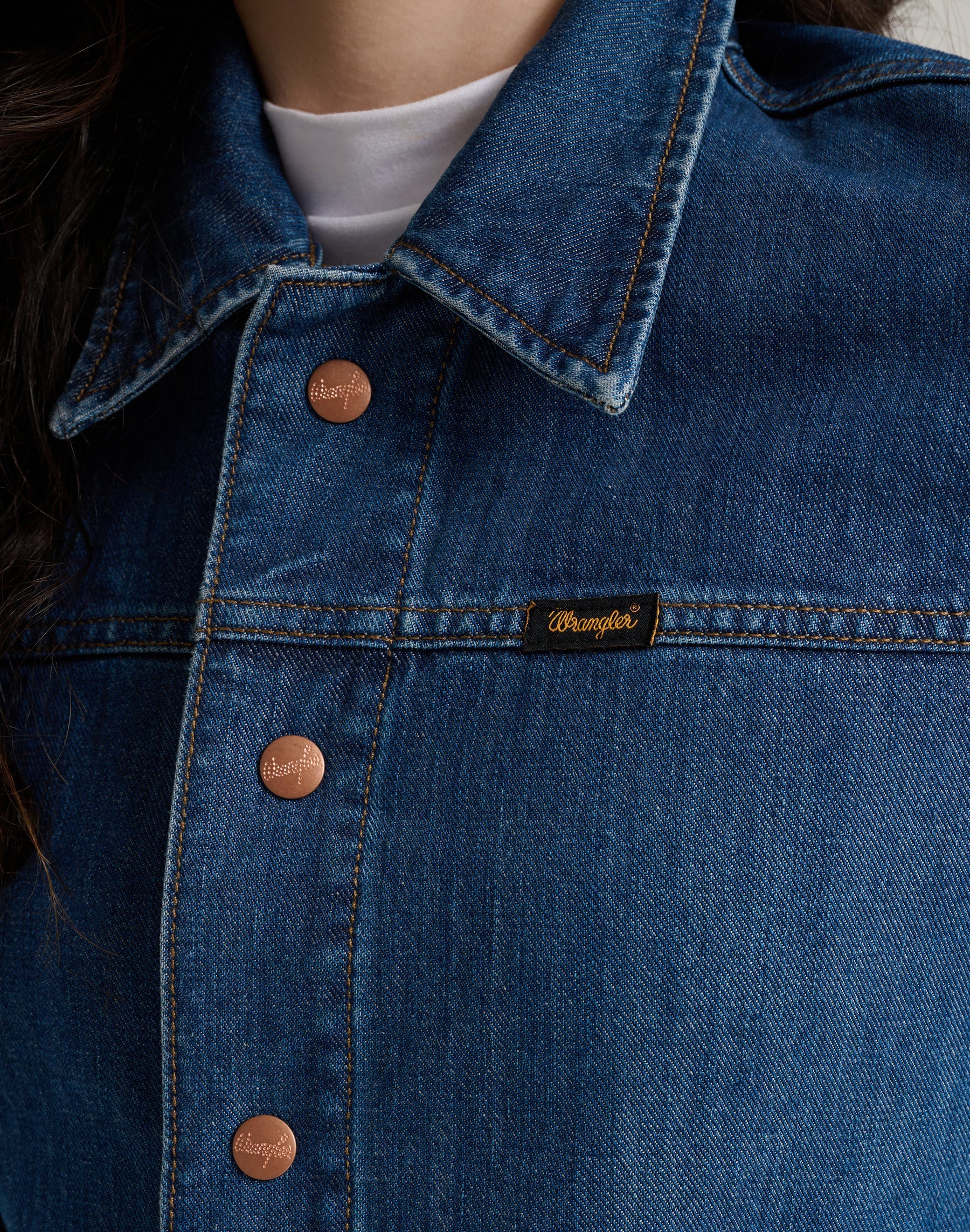 Nancy Jacket in Bleu classique Vestes Wrangler