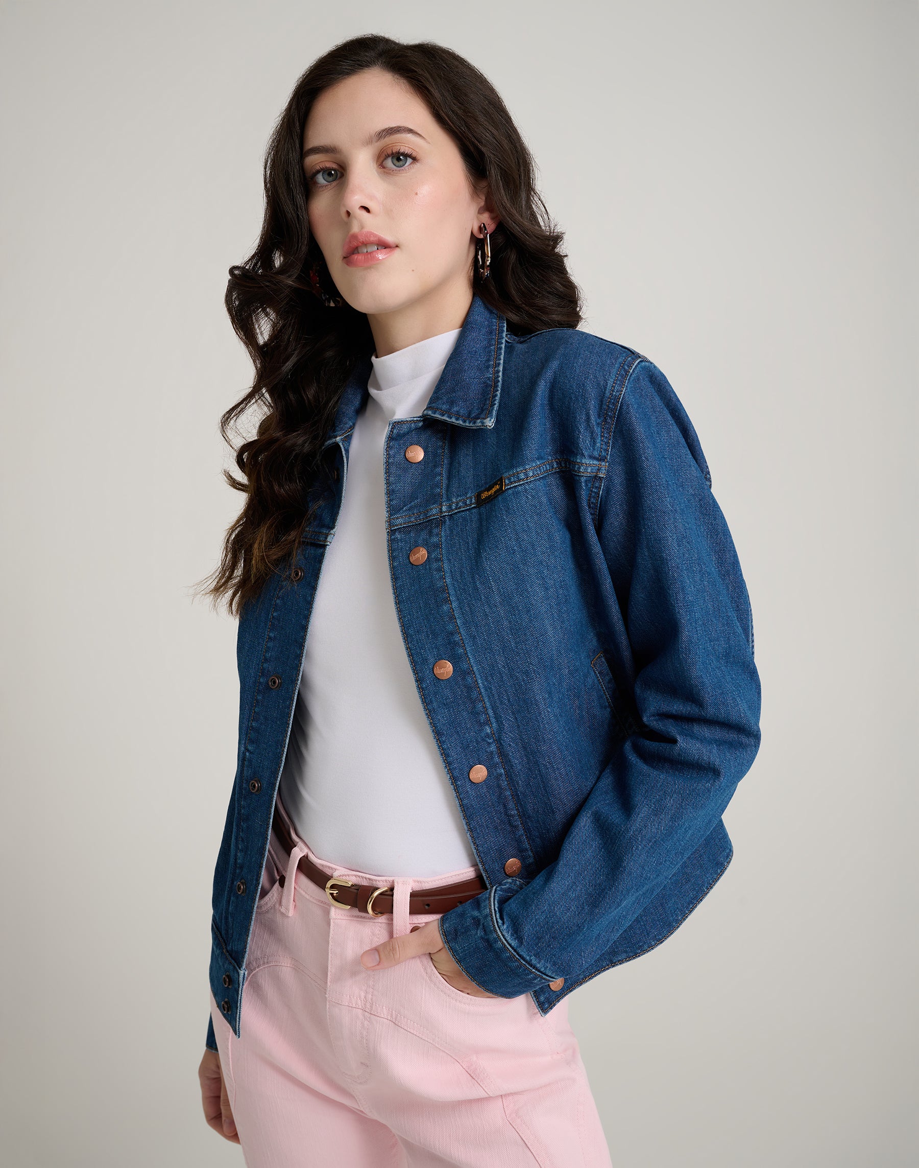 Nancy Jacket in Bleu classique Vestes Wrangler