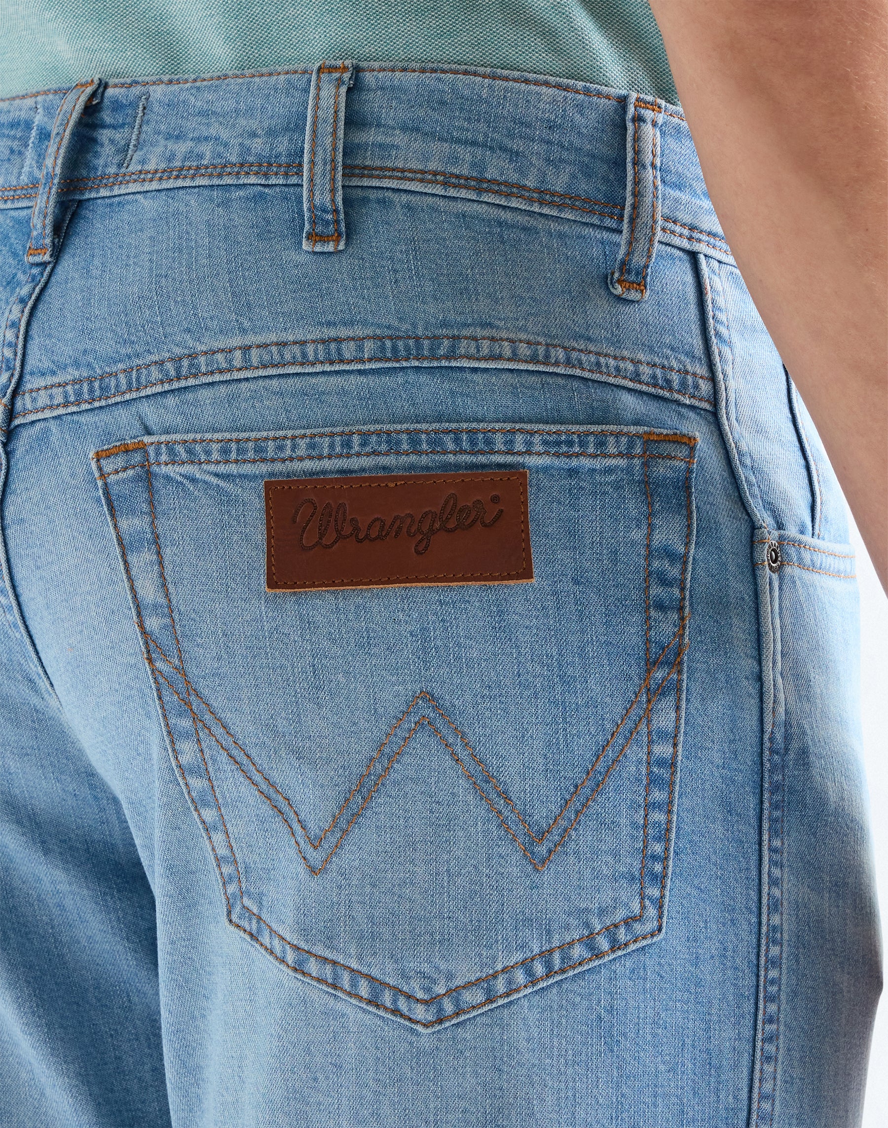 Texas Slim en jean délavé clair Wrangler