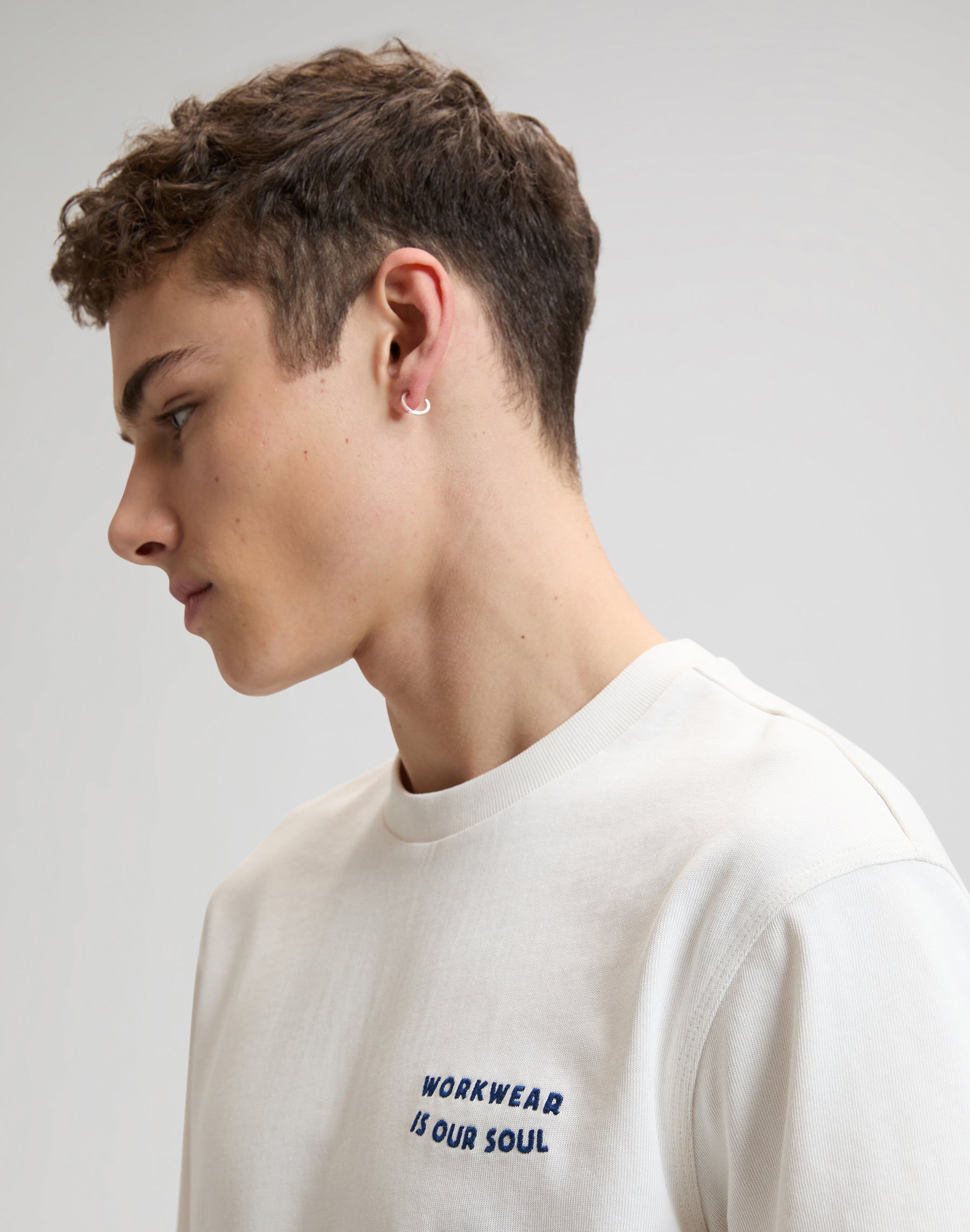 T-shirt Workwear Soul en couleur naturelle