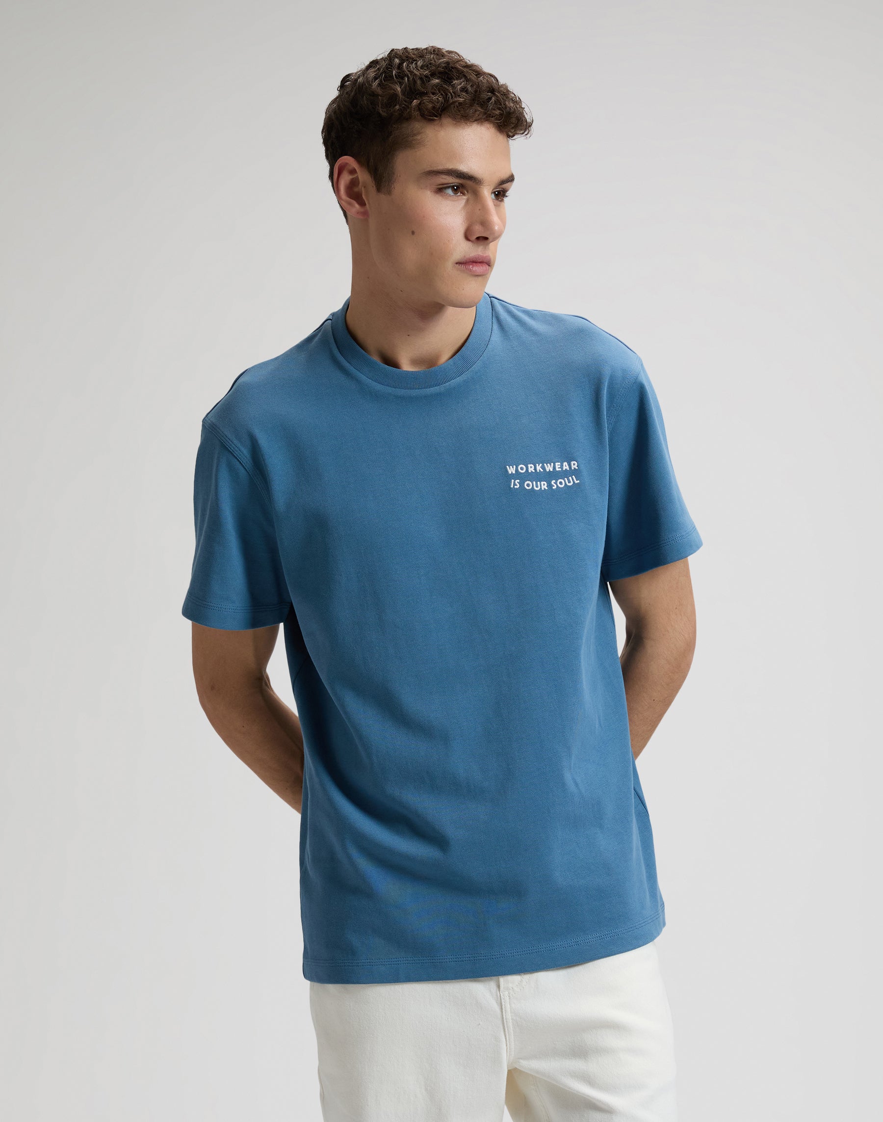 T-shirt Workwear Soul en bleu travail