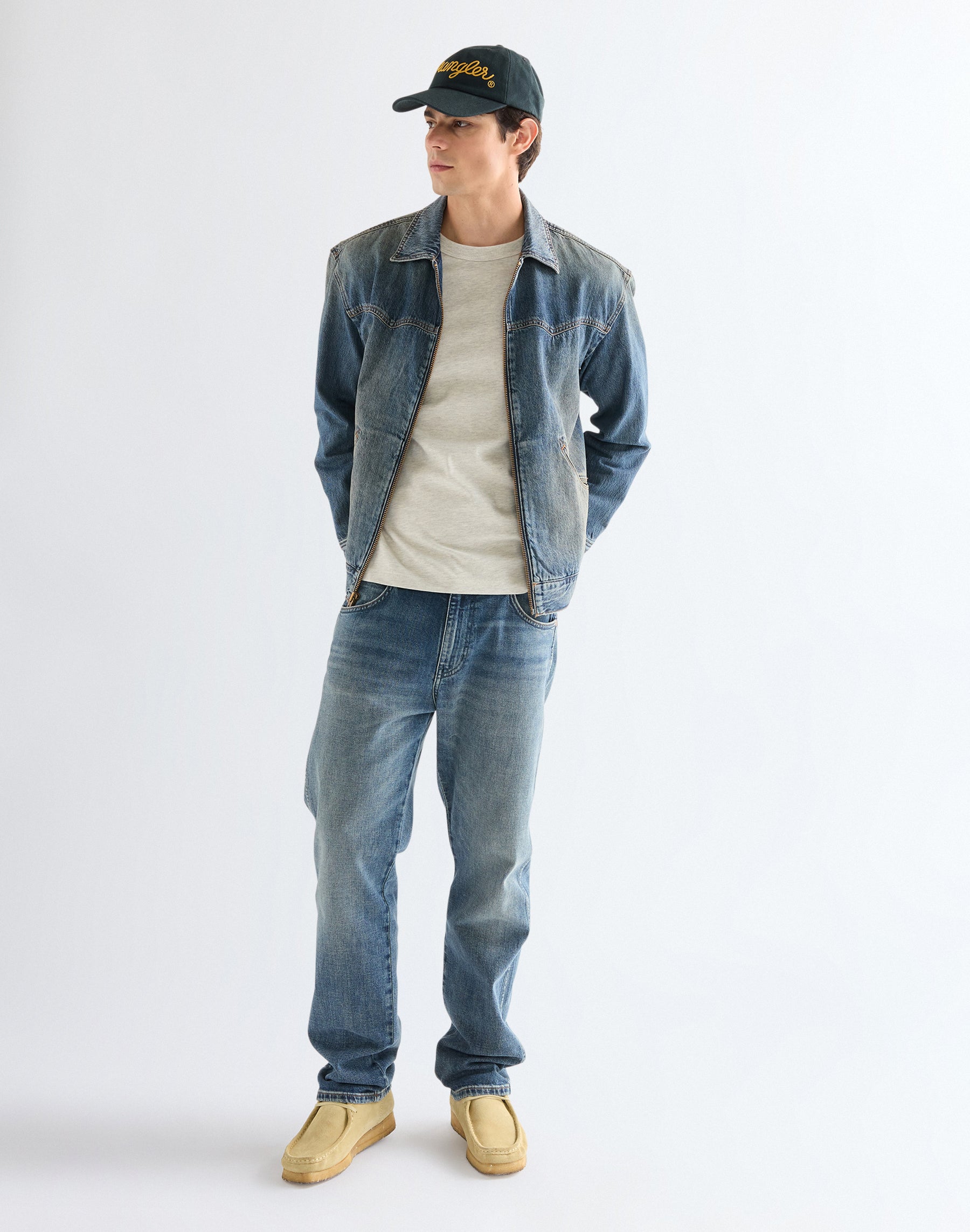 Casquette Rope Logo en bleu marine Casquettes Wrangler