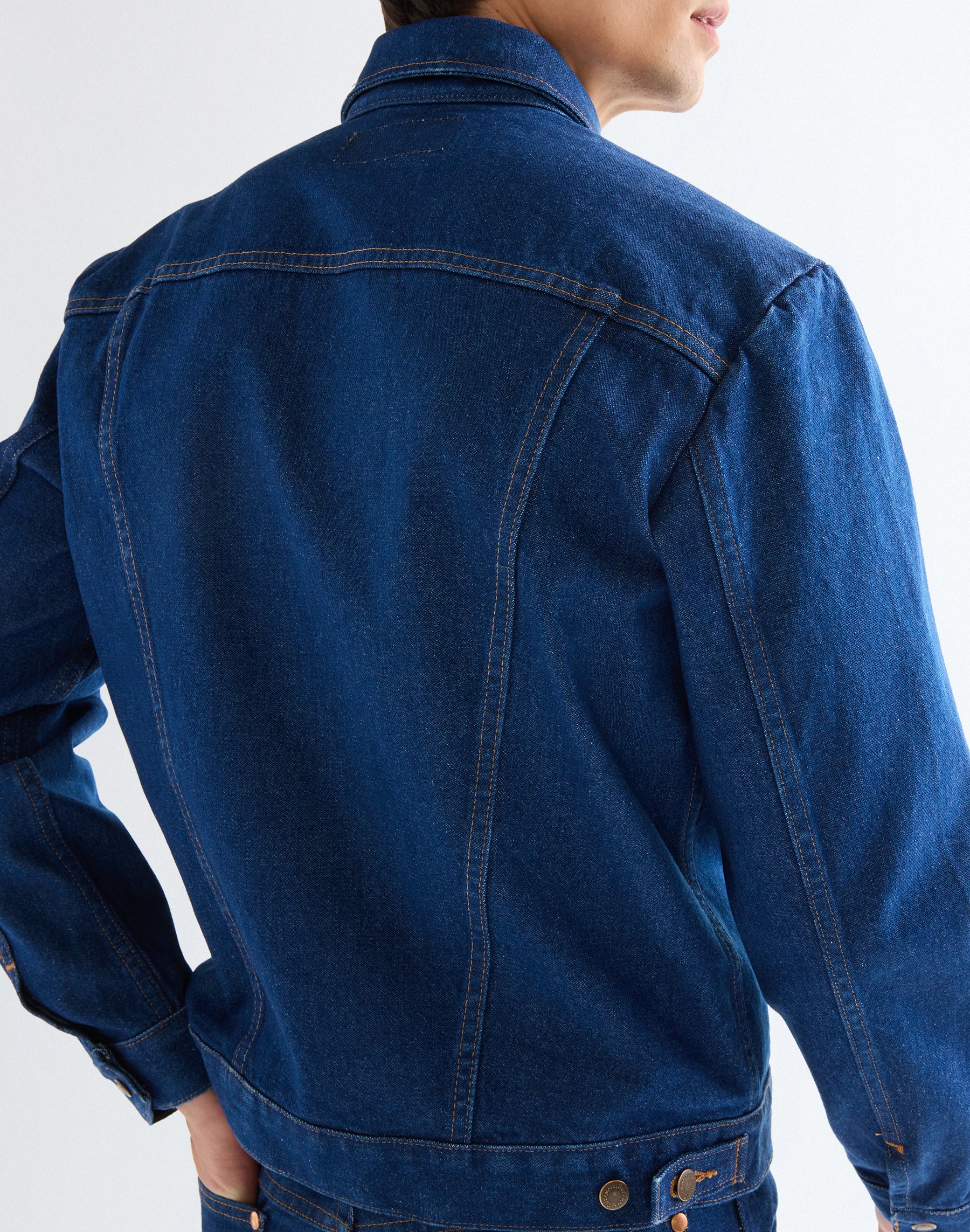 Veste Cowboy Cut en indigo prélavé Vestes Wrangler