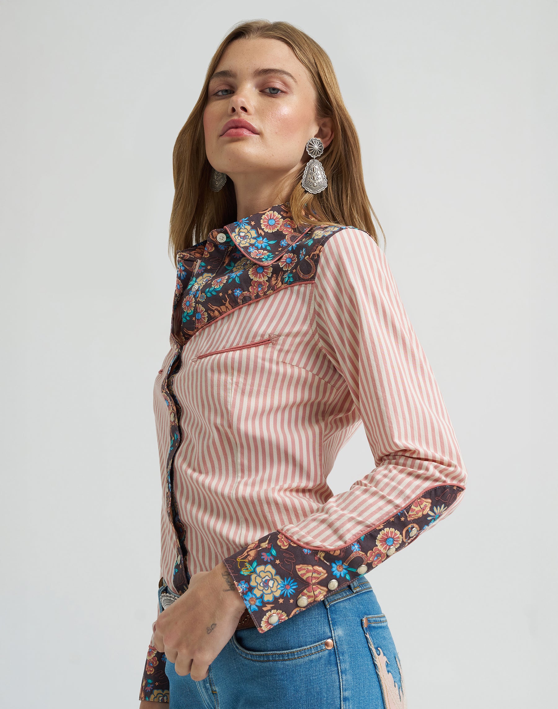 Chemise imprimée Prairie rose Chemises Wrangler