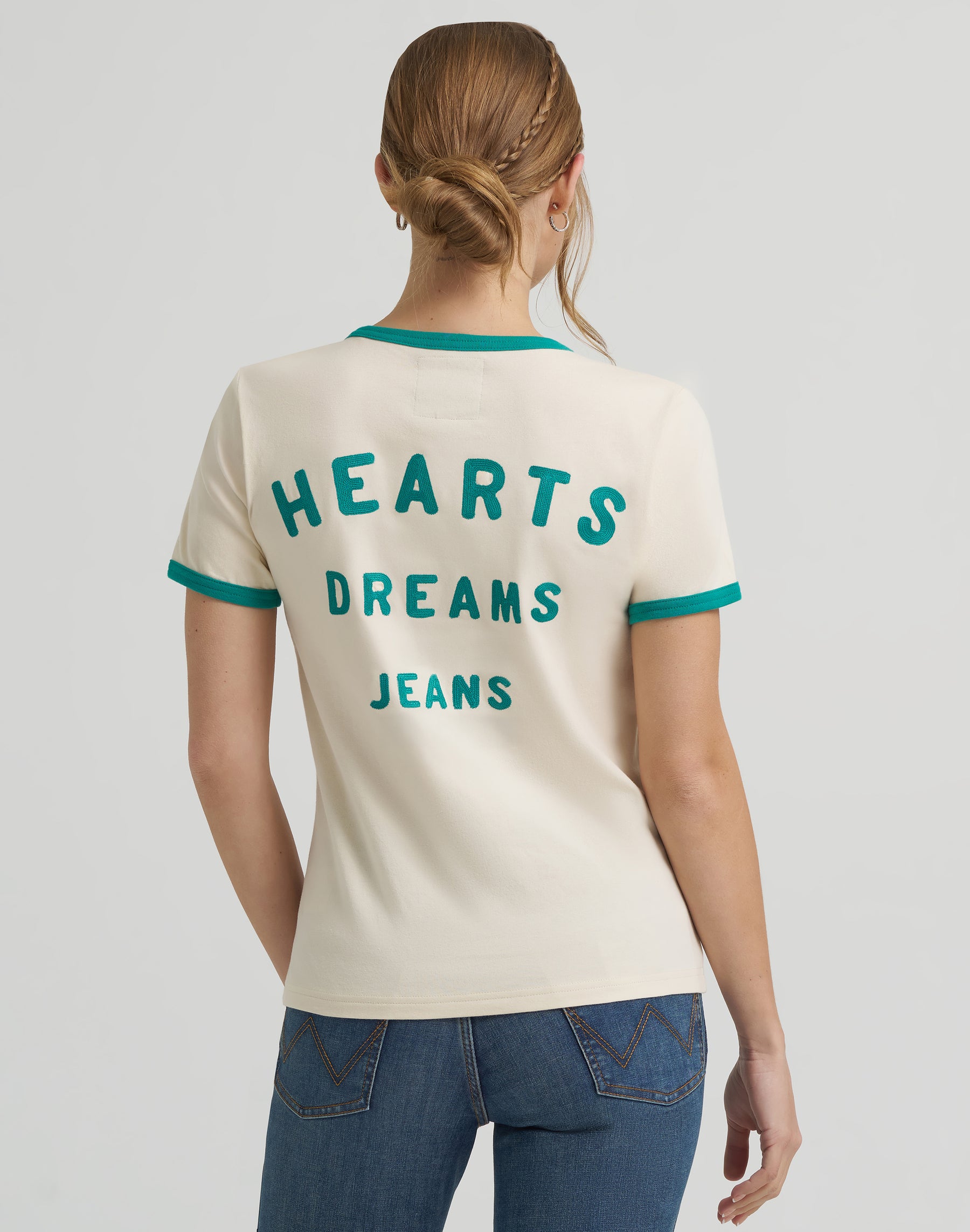 T-shirt Good Jeans couleur crème