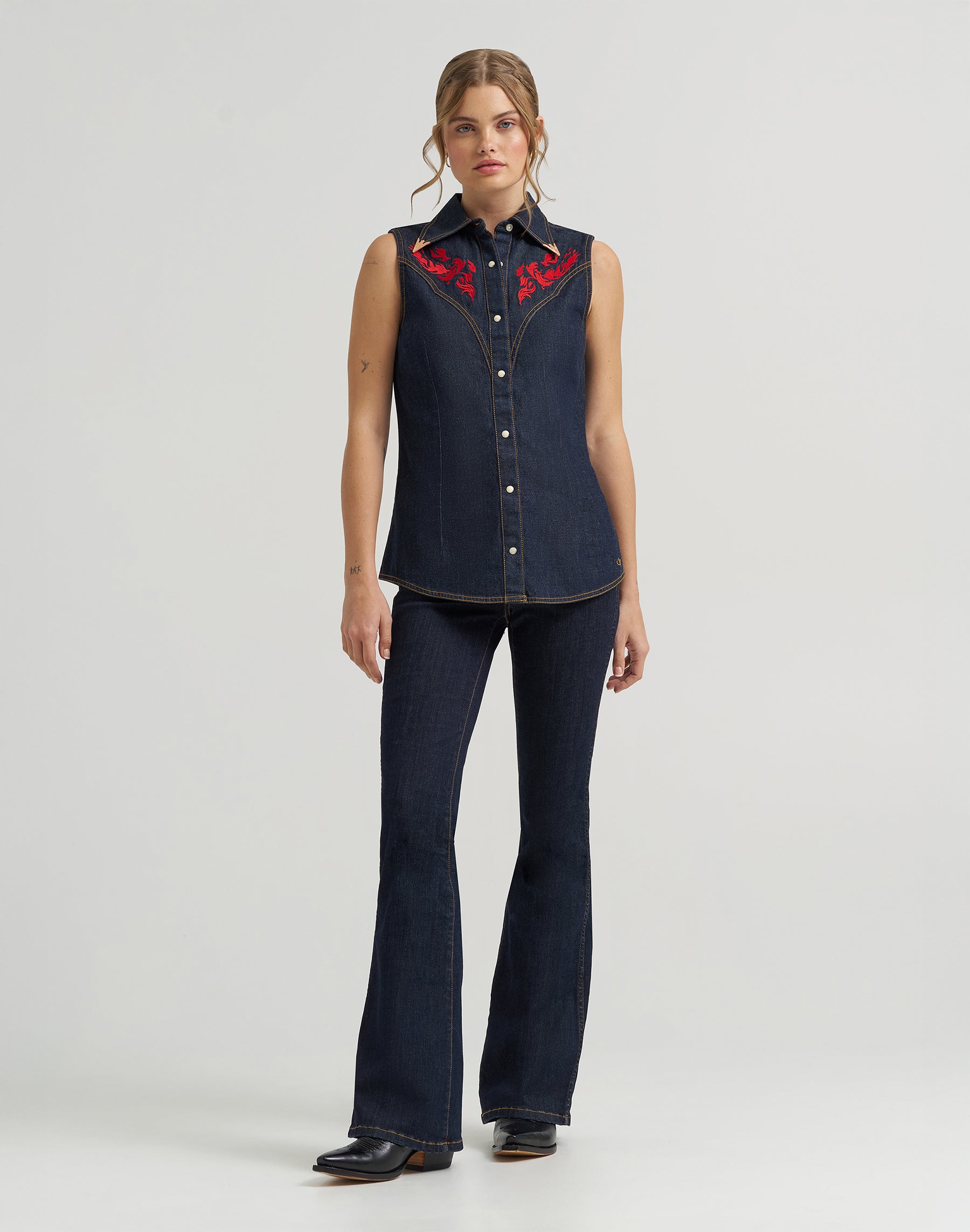 Chemise sans manches Rinse Chemises Wrangler