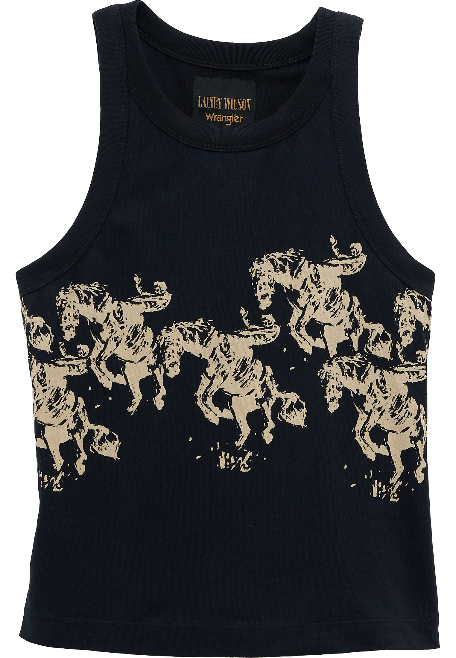 T-shirt Cowboy Tank en noir Wrangler