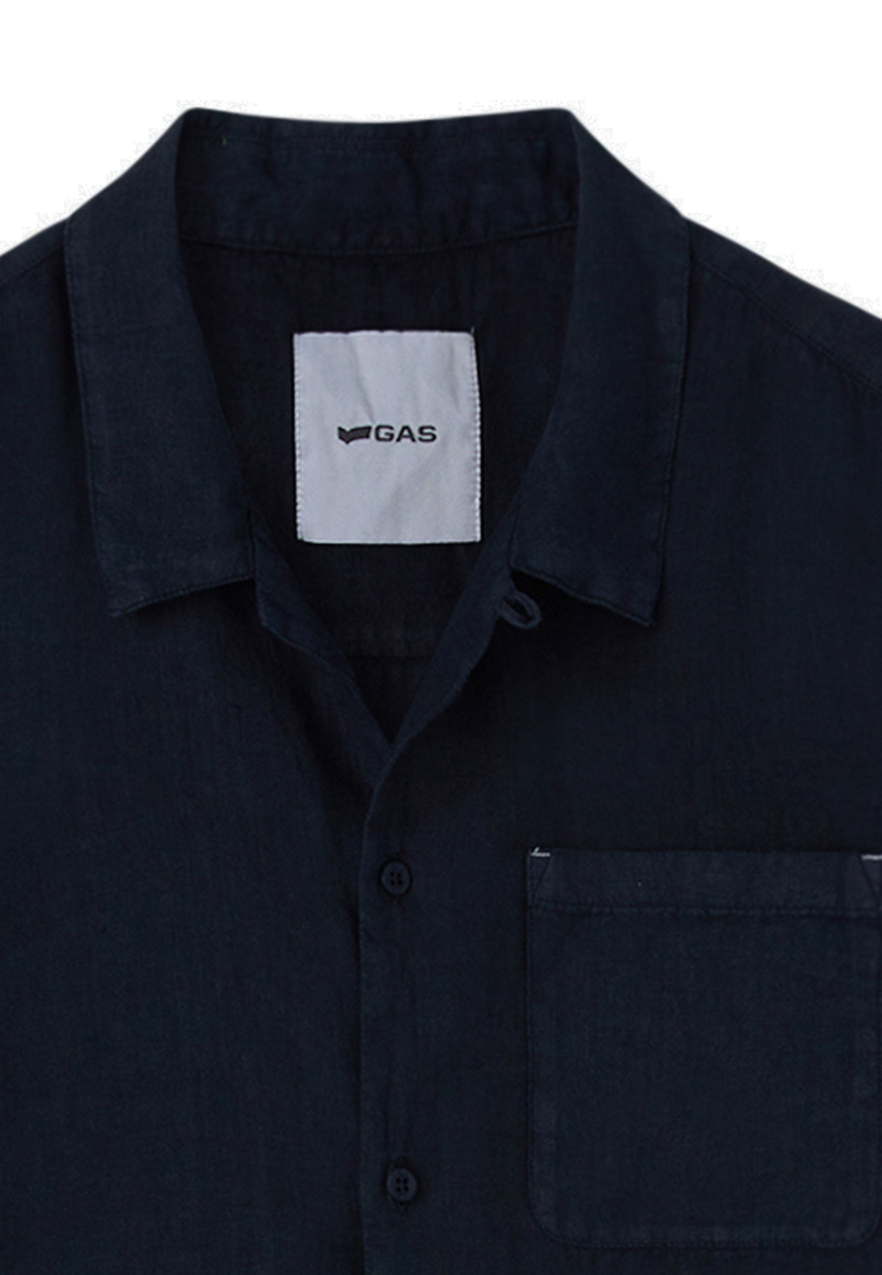 Killian Pk M/C Shirt in Navy Blue Chemises GAS   