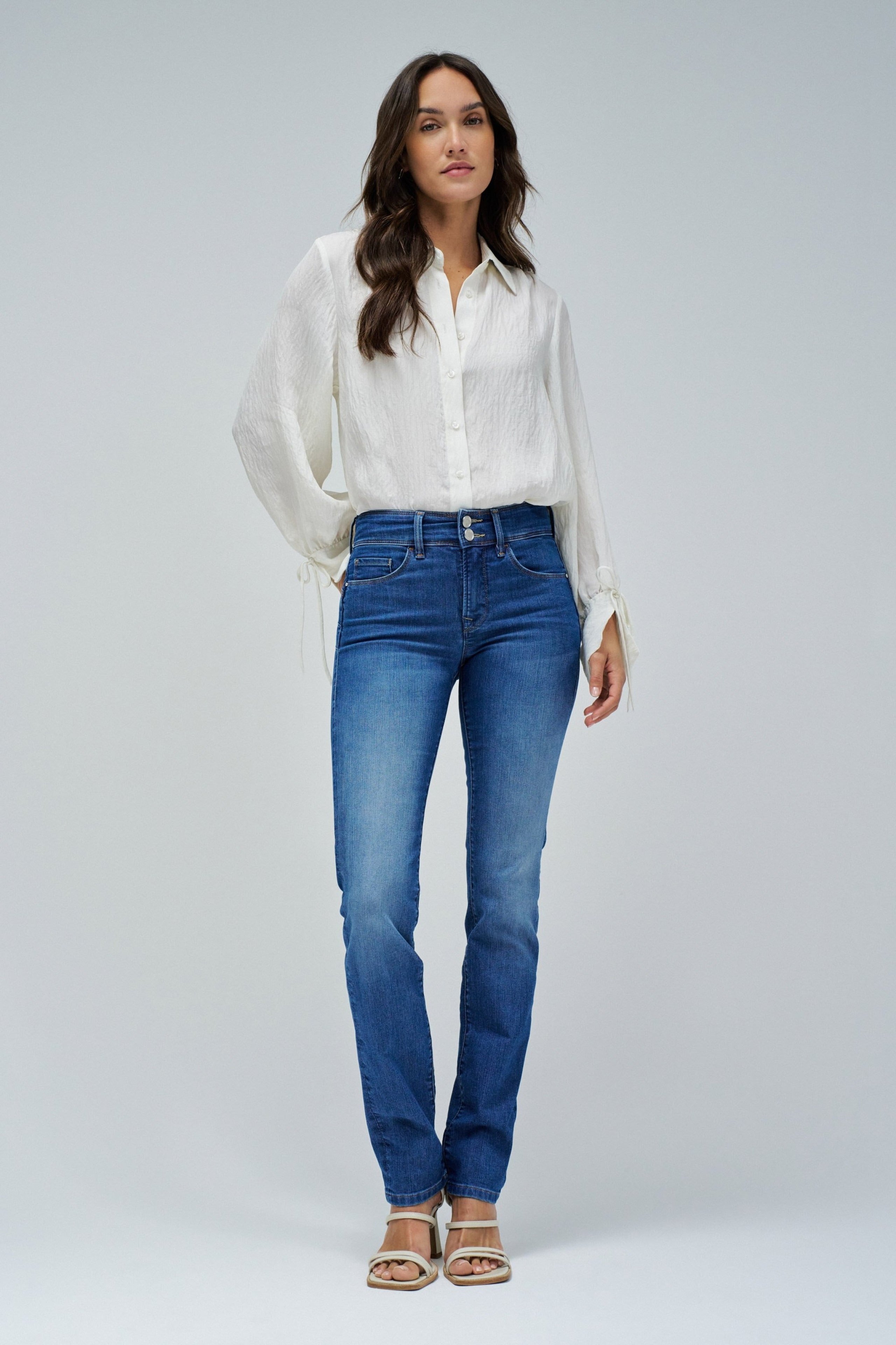Jeans Secret Slim Push-In en Medium Wash Salsa Jeans
