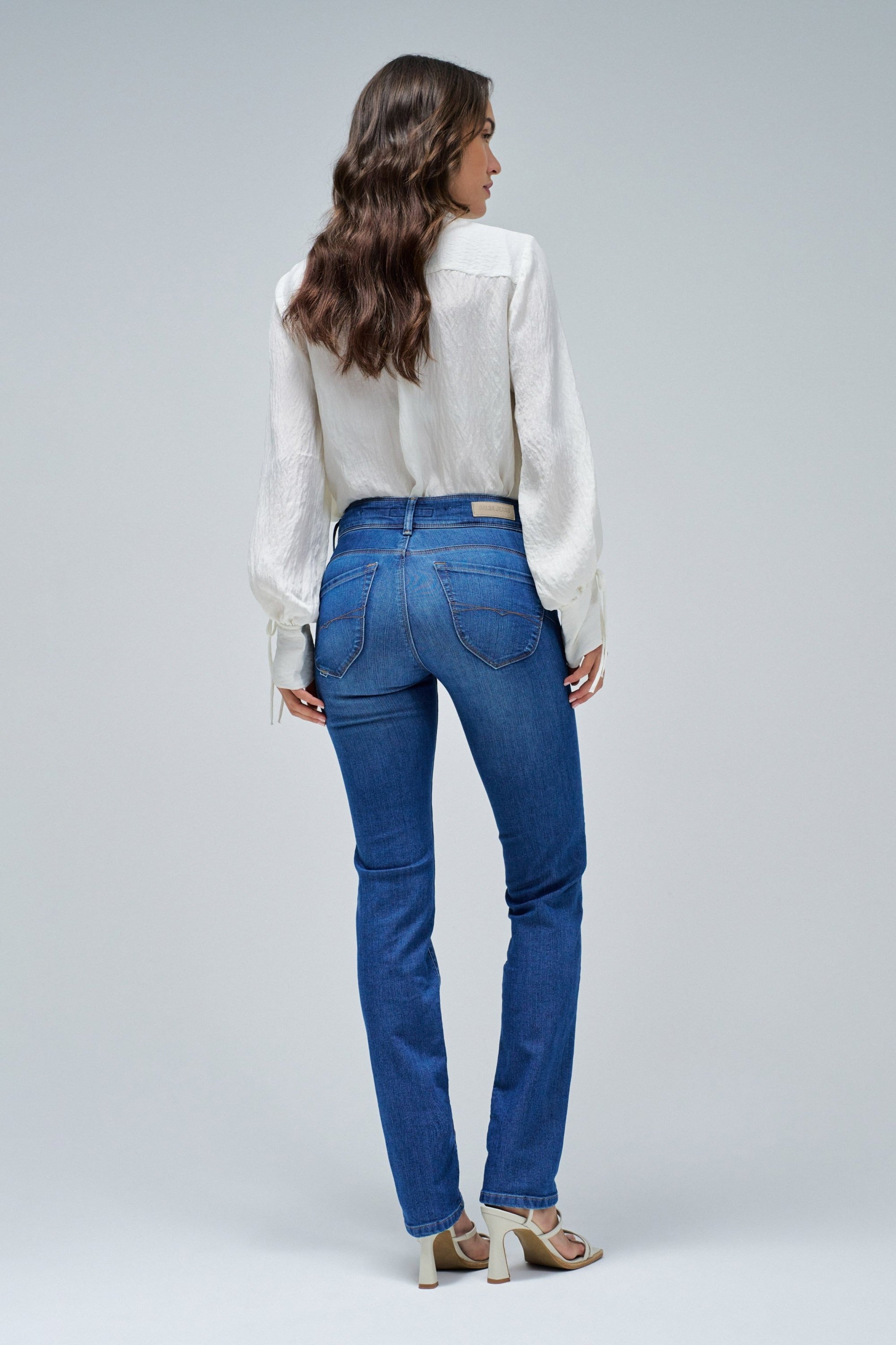 Jeans Secret Slim Push-In en Medium Wash Salsa Jeans