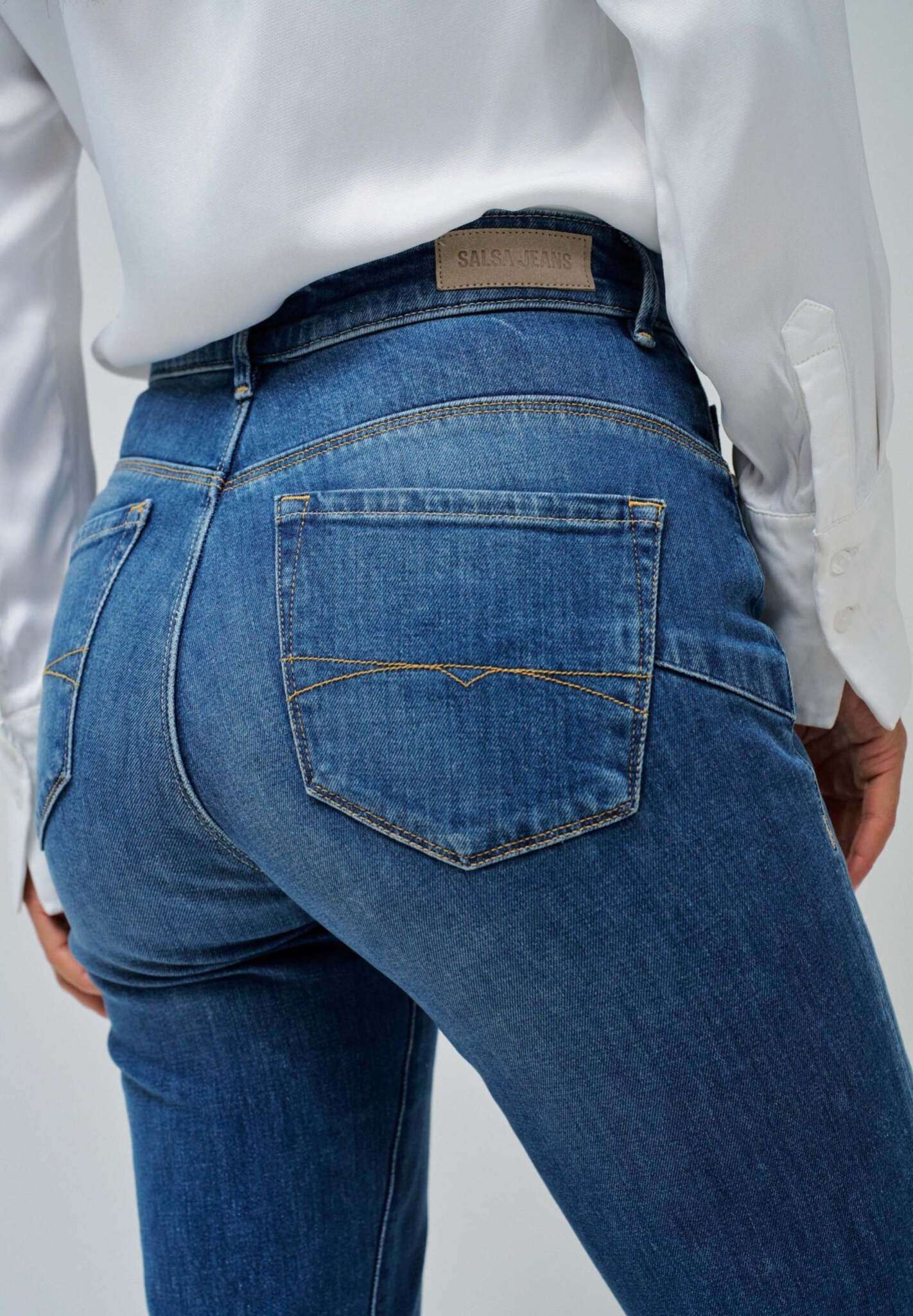 Faith Flare en jean medium wash Salsa Jeans