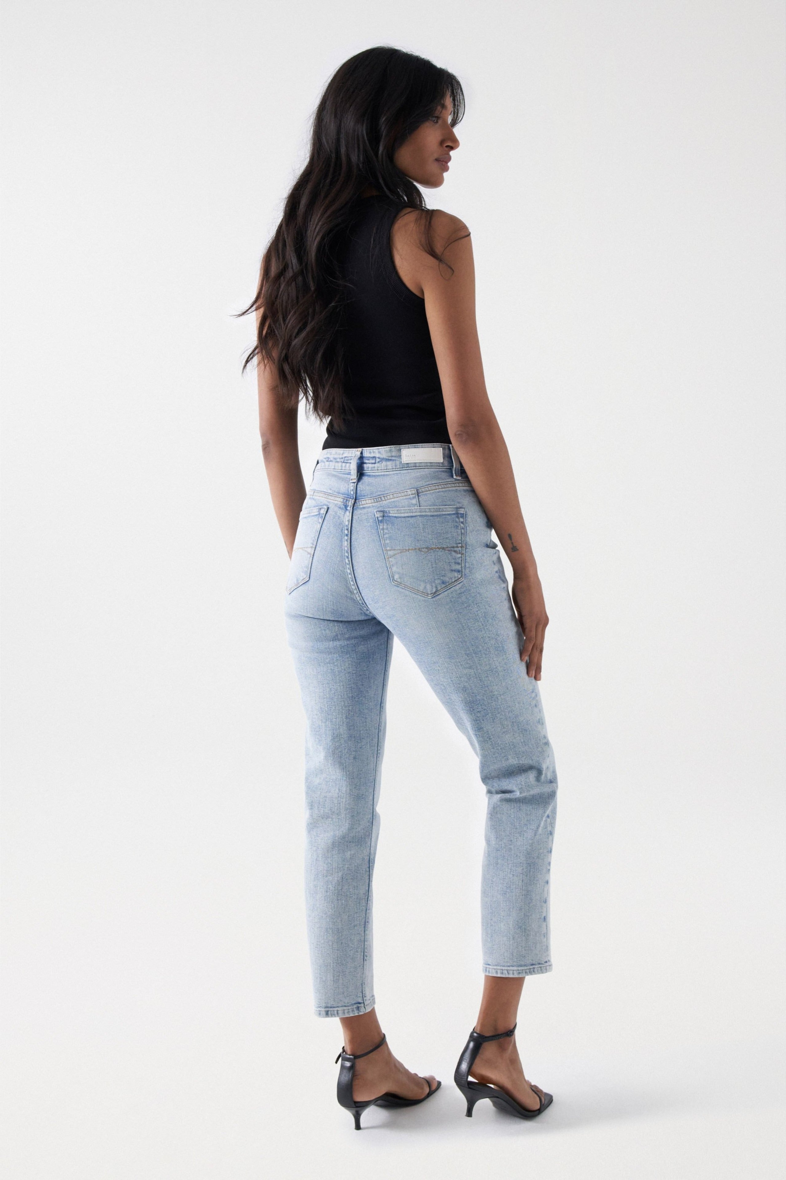 True Cropped Slim Comfort en jeans Light Wash Salsa Jeans