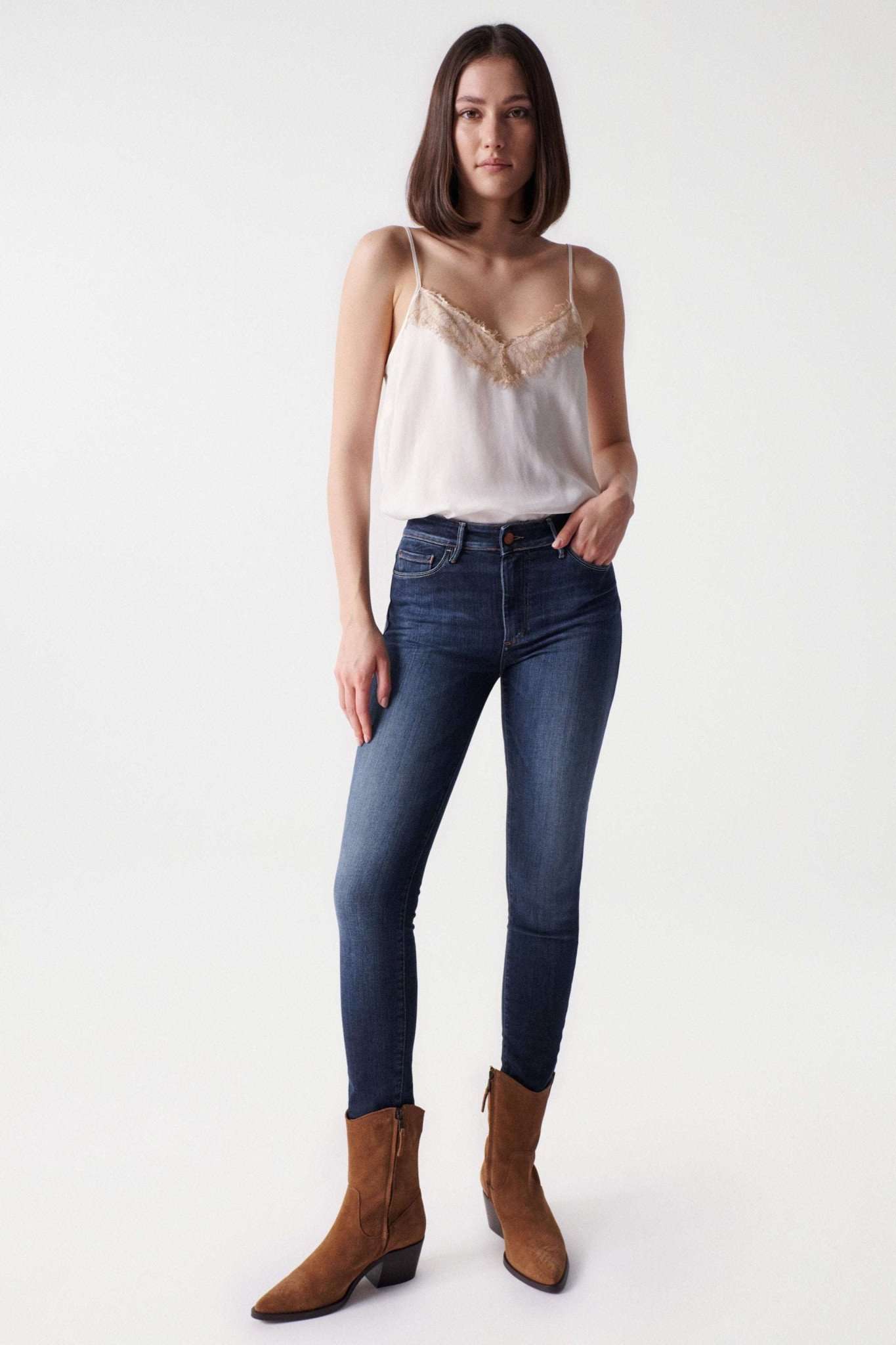 Destiny Skinny en jeans Dark Wash Salsa Jeans   