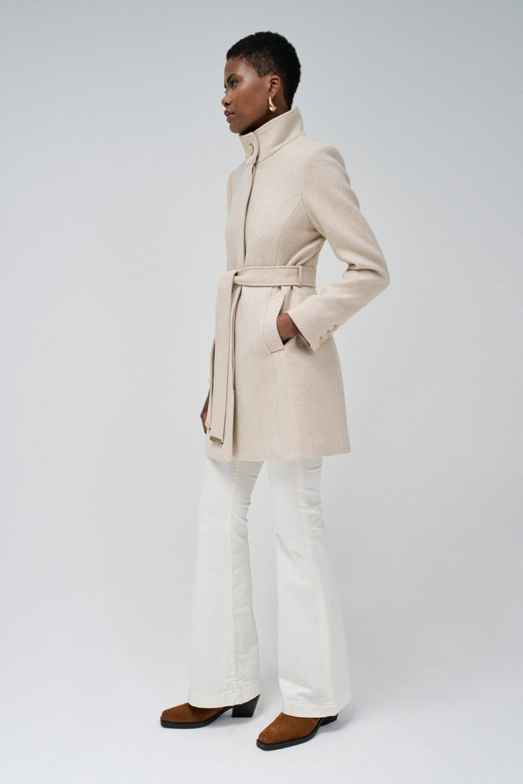 The Reimagined Wool Coat in Medium Beige V4 Vestes Salsa Jeans   