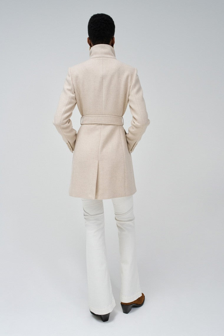 The Reimagined Wool Coat in Medium Beige V4 Vestes Salsa Jeans   