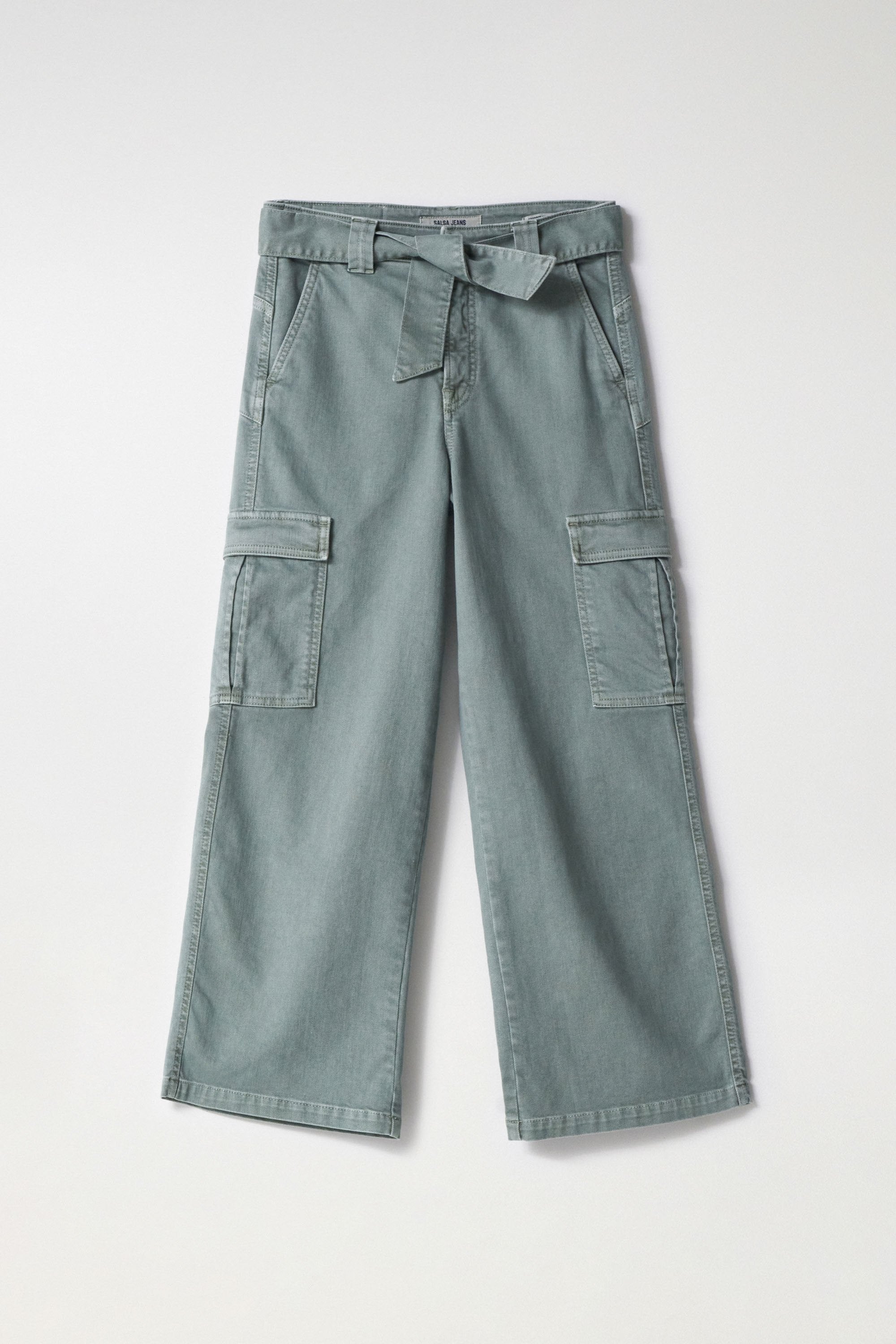 Jeans Cargo Faith In Colour in Dark Green V1 Salsa Jeans   