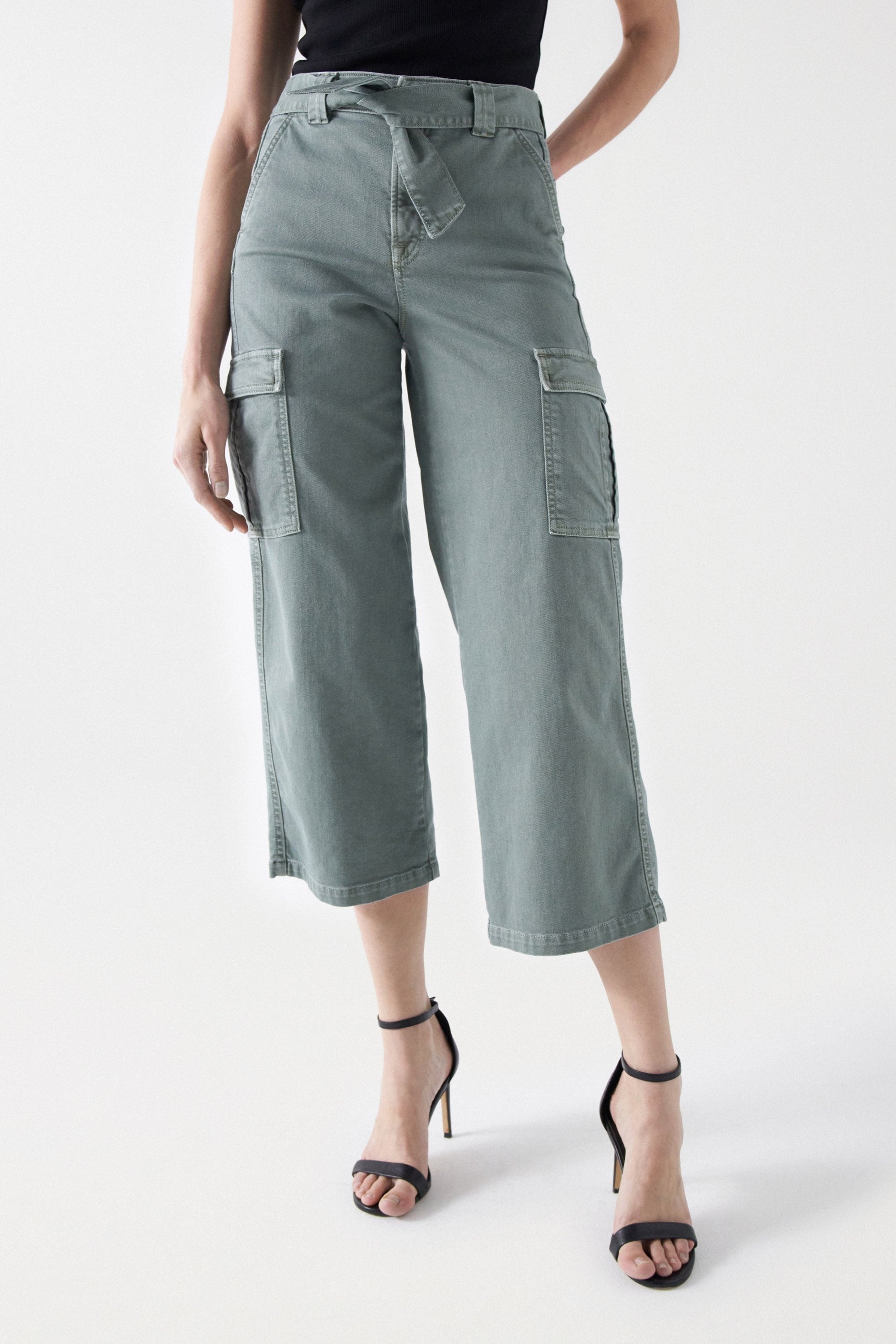 Jeans Cargo Faith In Colour in Dark Green V1 Salsa Jeans   