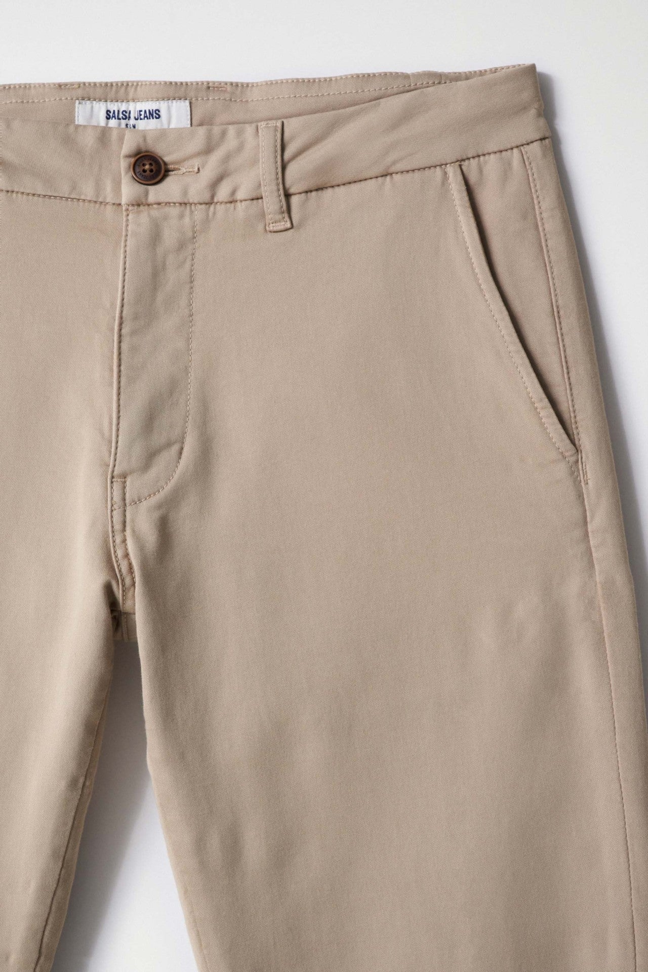 Chino Joggers S-Activ in Medium Beige Pantalon Salsa Jeans