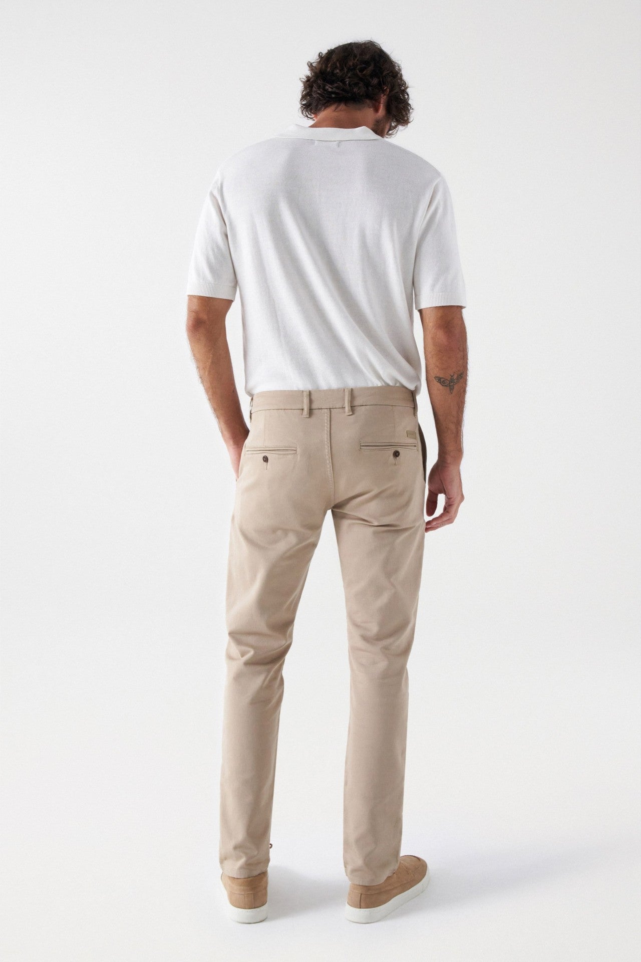 Chino Joggers S-Activ in Medium Beige Pantalon Salsa Jeans