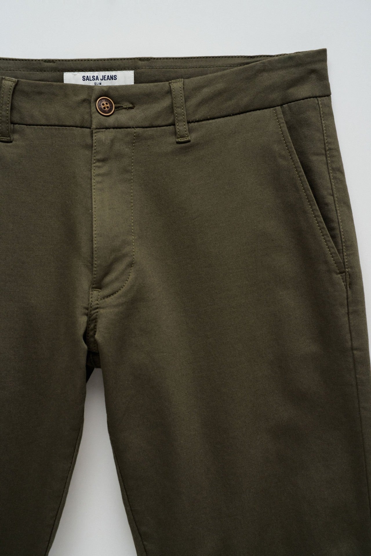 Chino Joggers S-Activ in Dark Green Pantalon Salsa Jeans