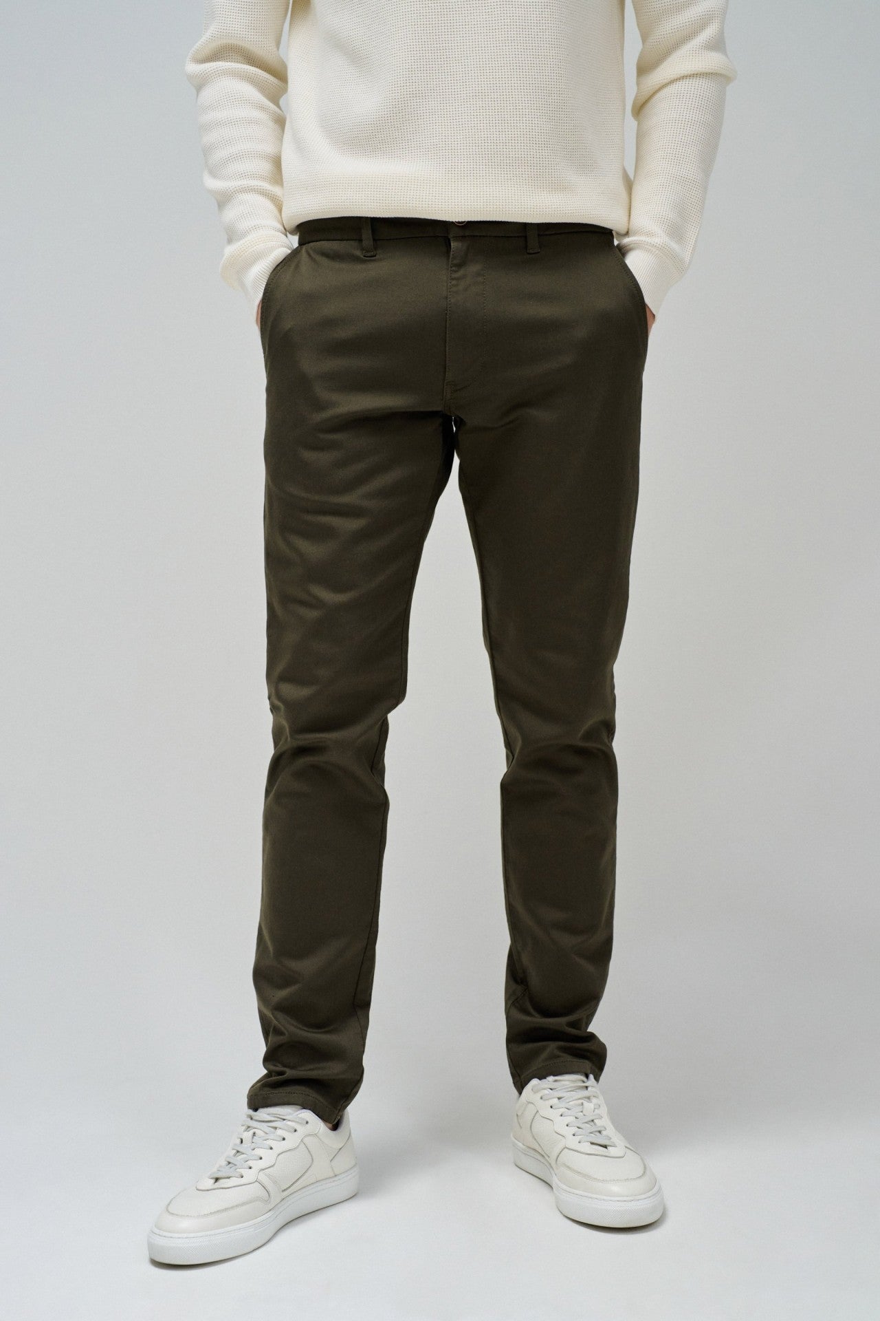 Chino Joggers S-Activ in Dark Green Pantalon Salsa Jeans