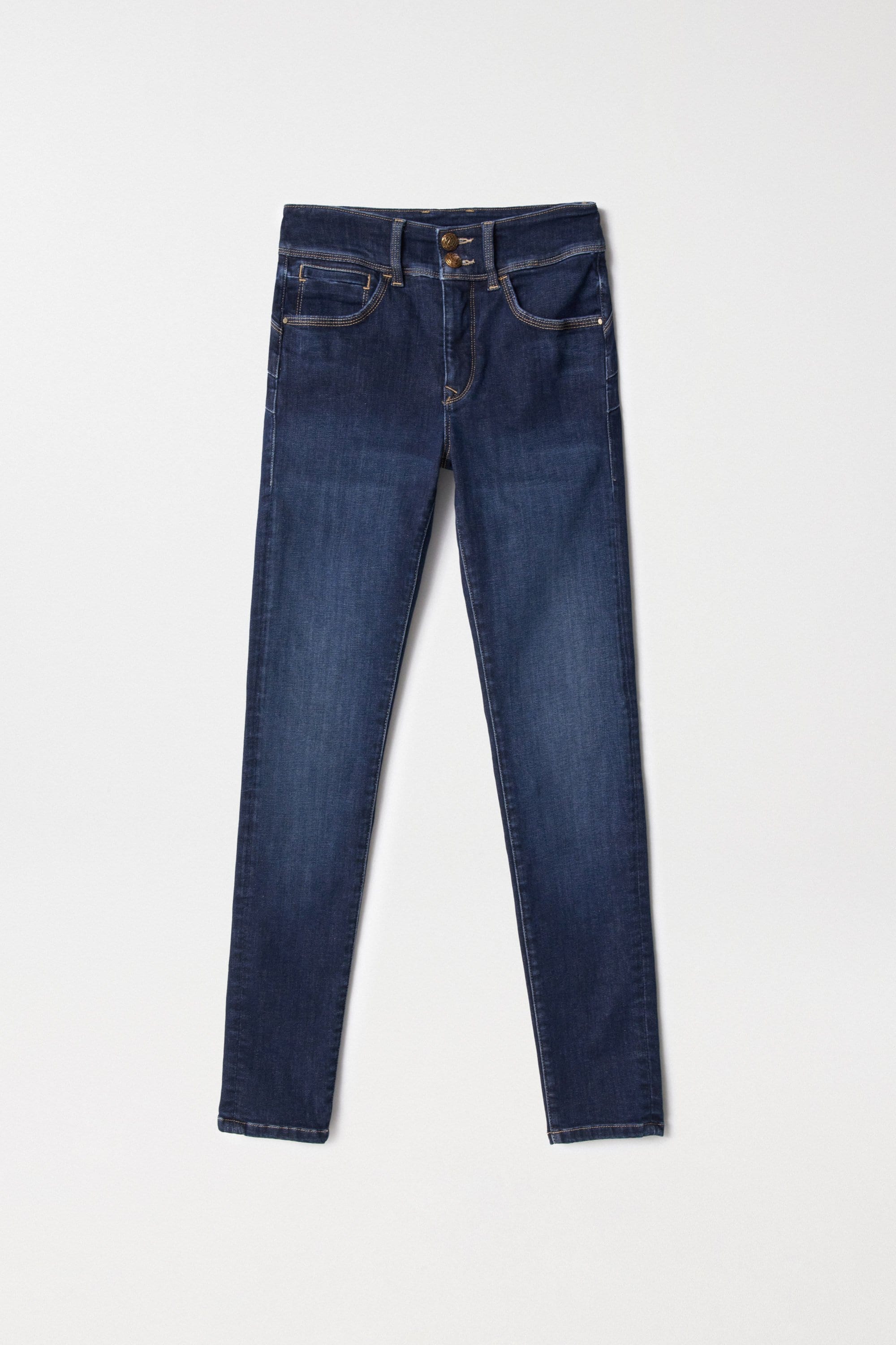 Secret Dark Wash With Detail in Medium Wash Jeans Salsa Jeans   