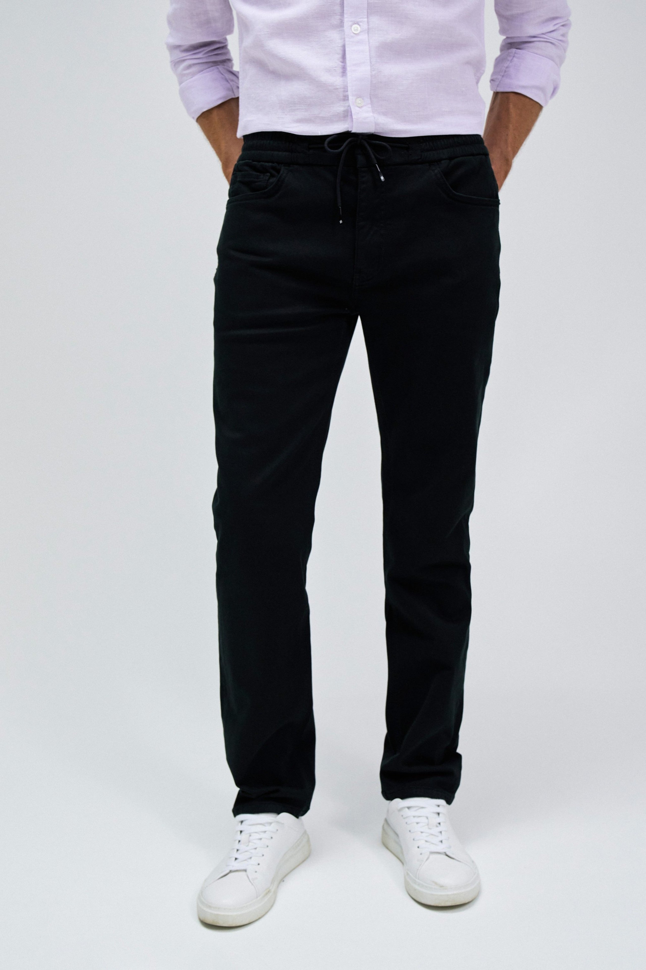 Regular Jogger S-Activ Colors in Black Pantalons Salsa Jeans