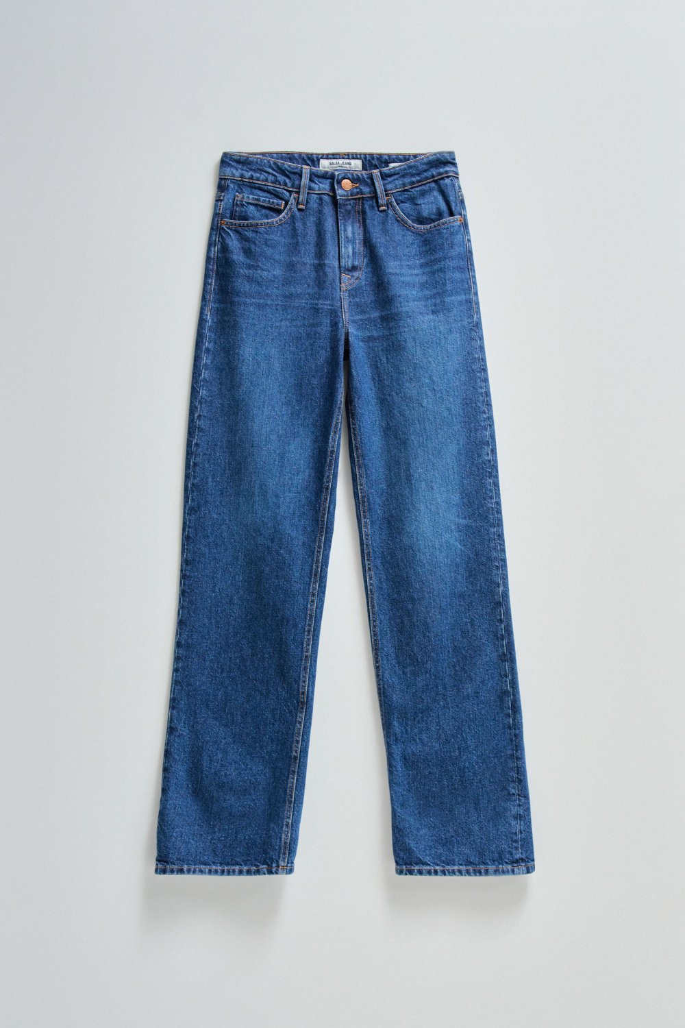 Jeans True With Cuff en Medium Wash Salsa Jeans   