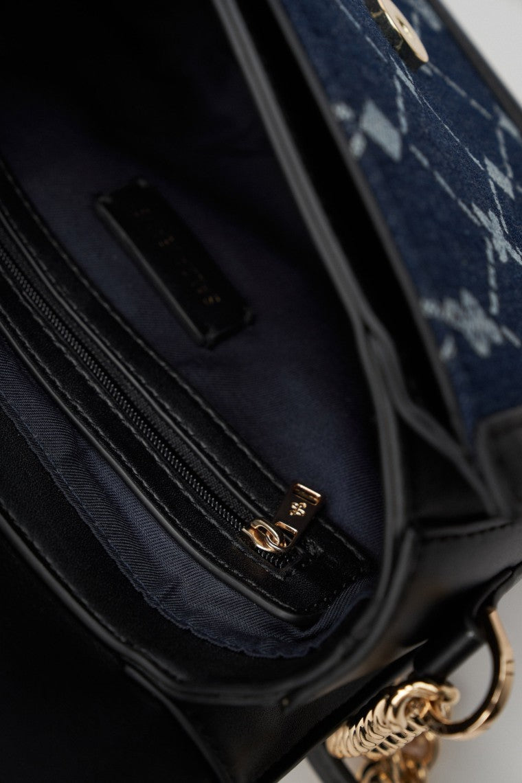 Sac à bandoulière avec logo en jacquard dans les sacs Medium Wash Salsa Jeans   