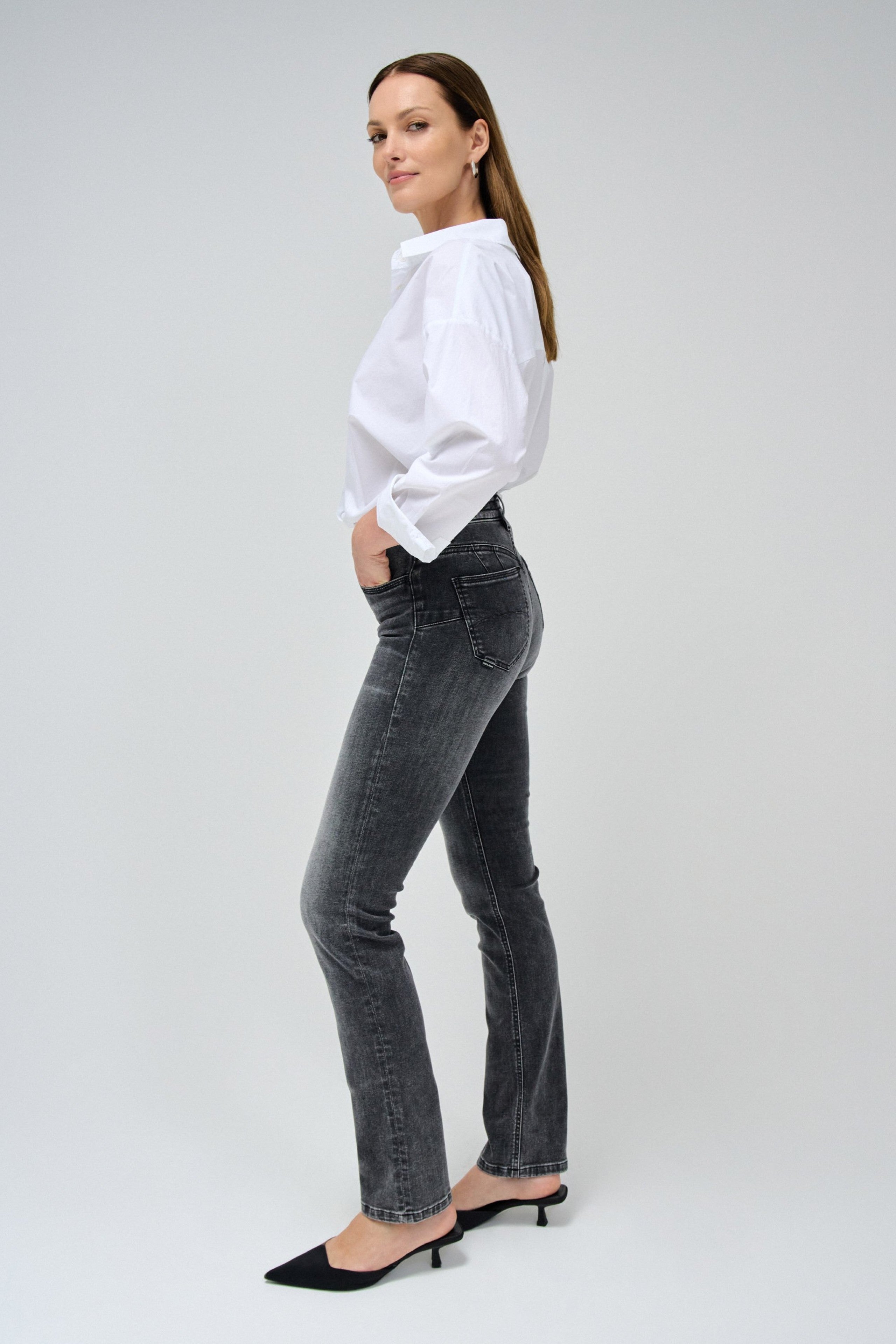 Destiny Black Slim in Black Jeans Salsa Jeans   