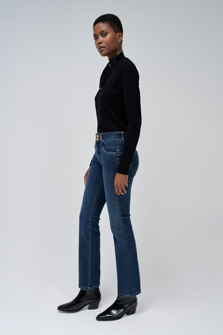 Secret Straight With Detail in Medium Wash Jeans Salsa Jeans   