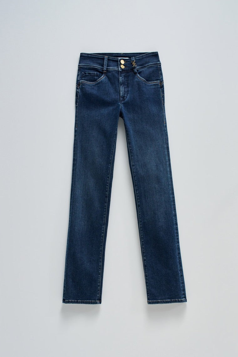 Secret Straight With Detail in Medium Wash Jeans Salsa Jeans   