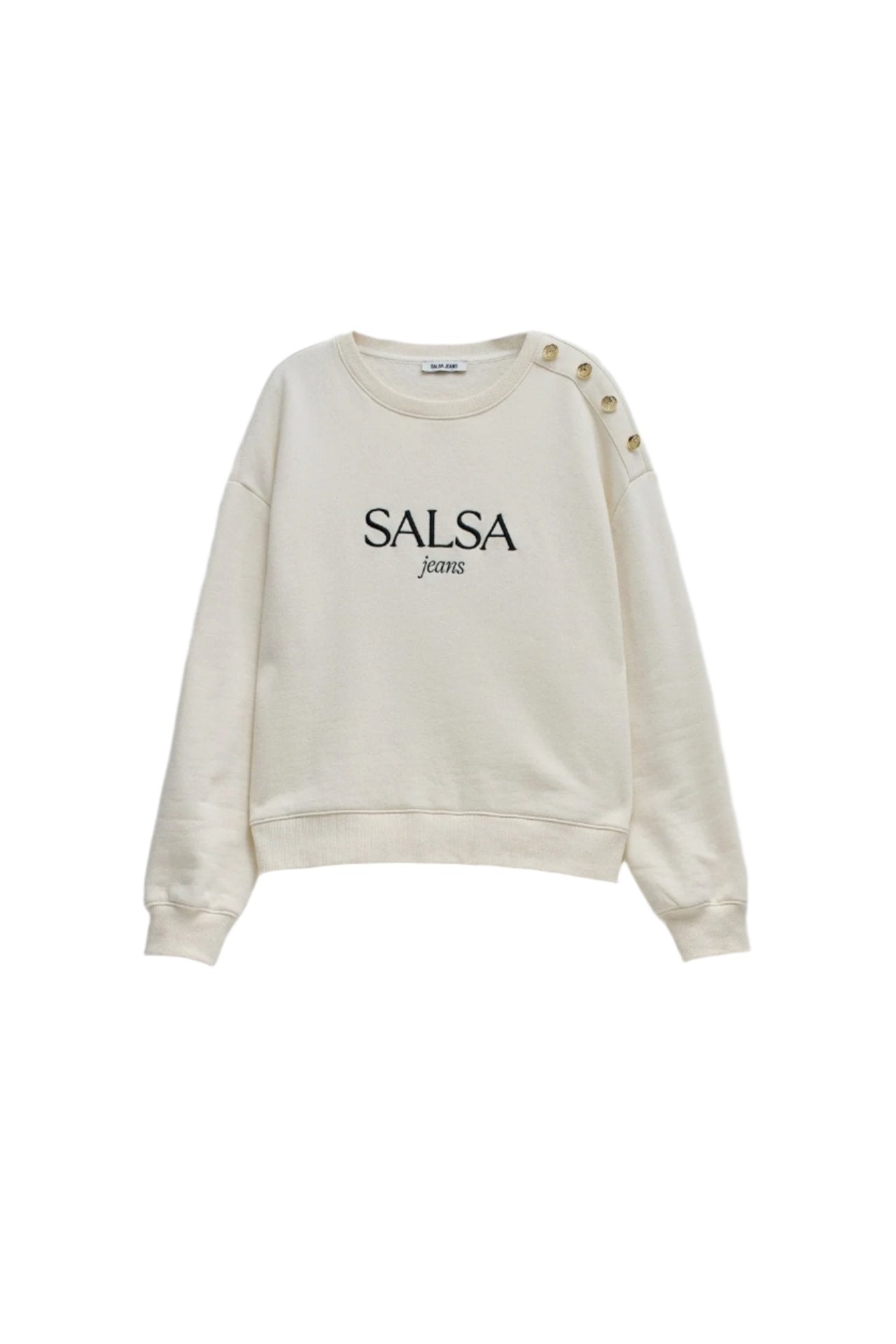 Sweat de marque en beige clair Sweatshirts Salsa Jeans   