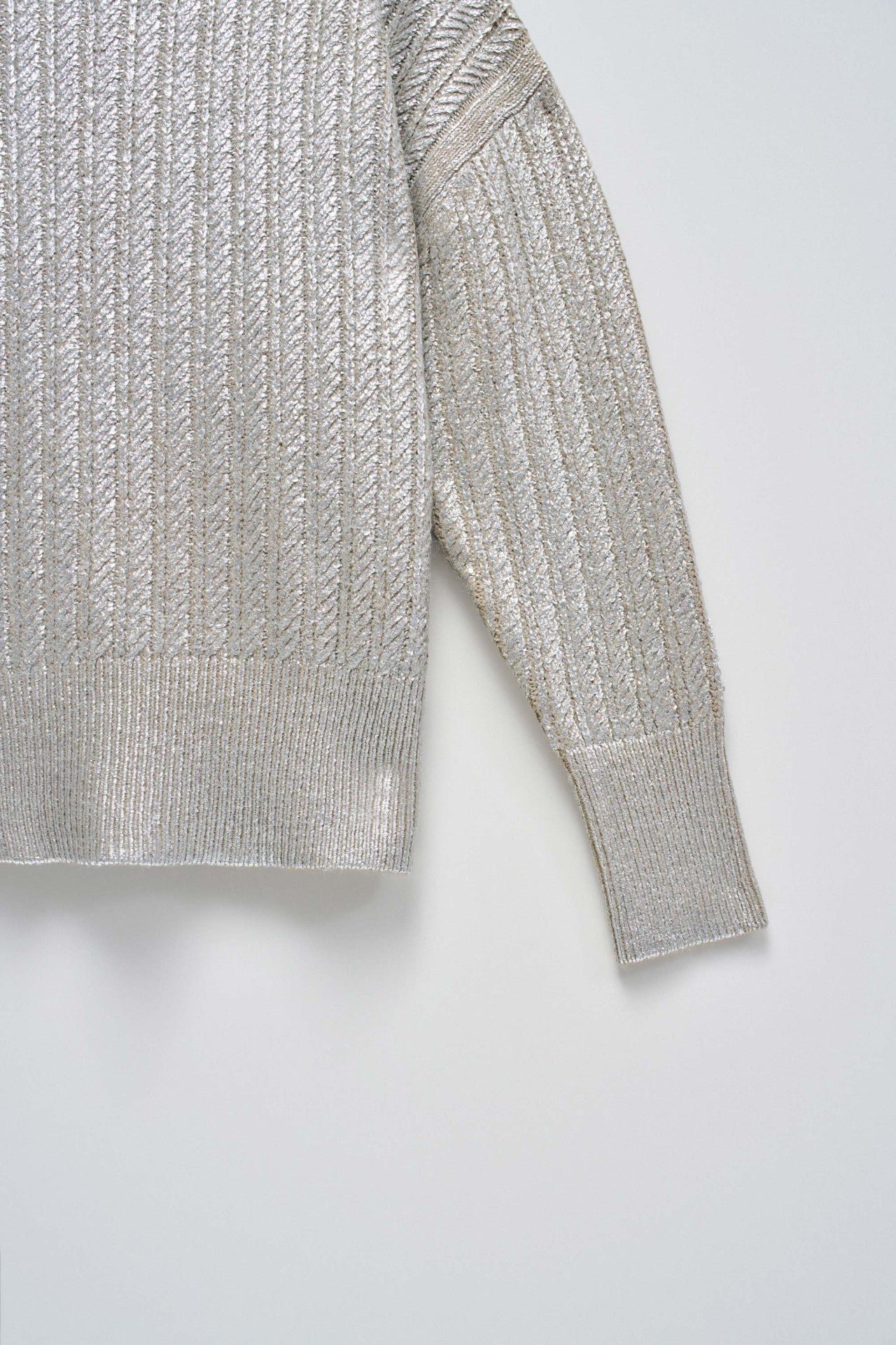 Shimmer Sweater en gris moyen Pull Salsa Jeans   