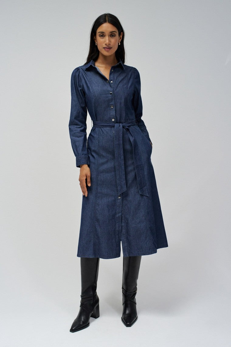 Robe A-Line Lightdenim en Medium Wash Robes Salsa Jeans   