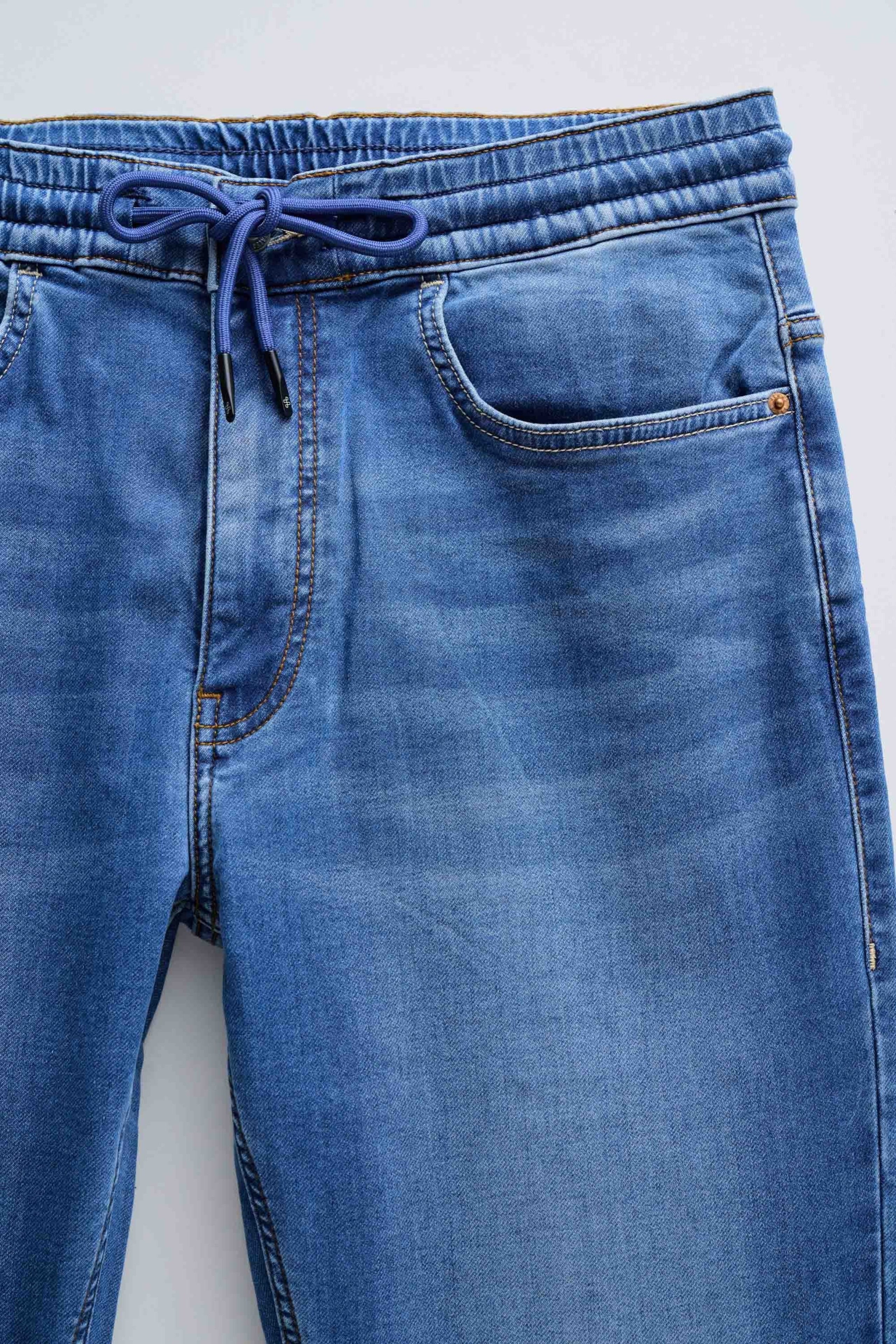 Pantalon Regular Jogger S-Activ en Medium Light Salsa Jeans