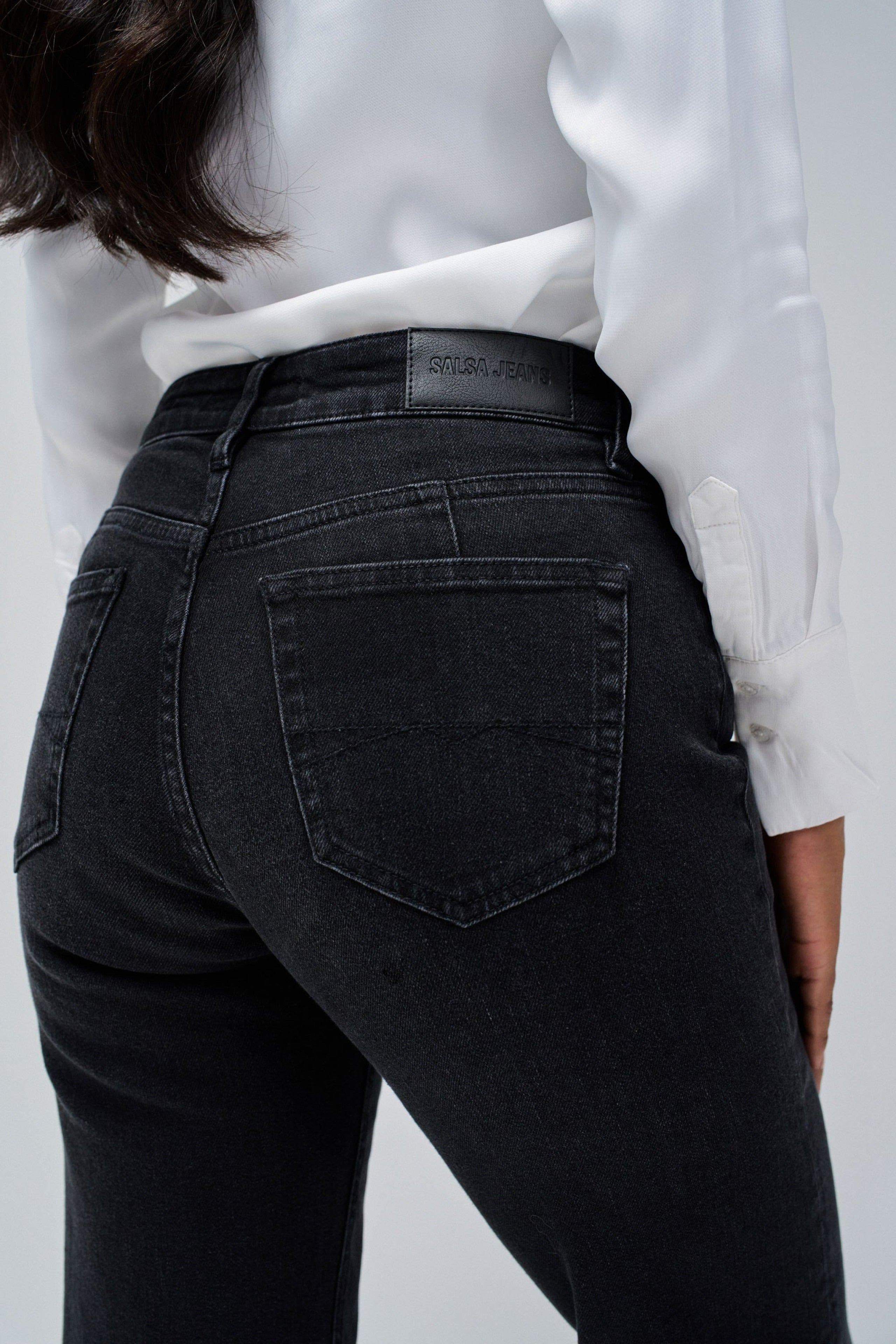 True Straight en jean noir Salsa Jeans