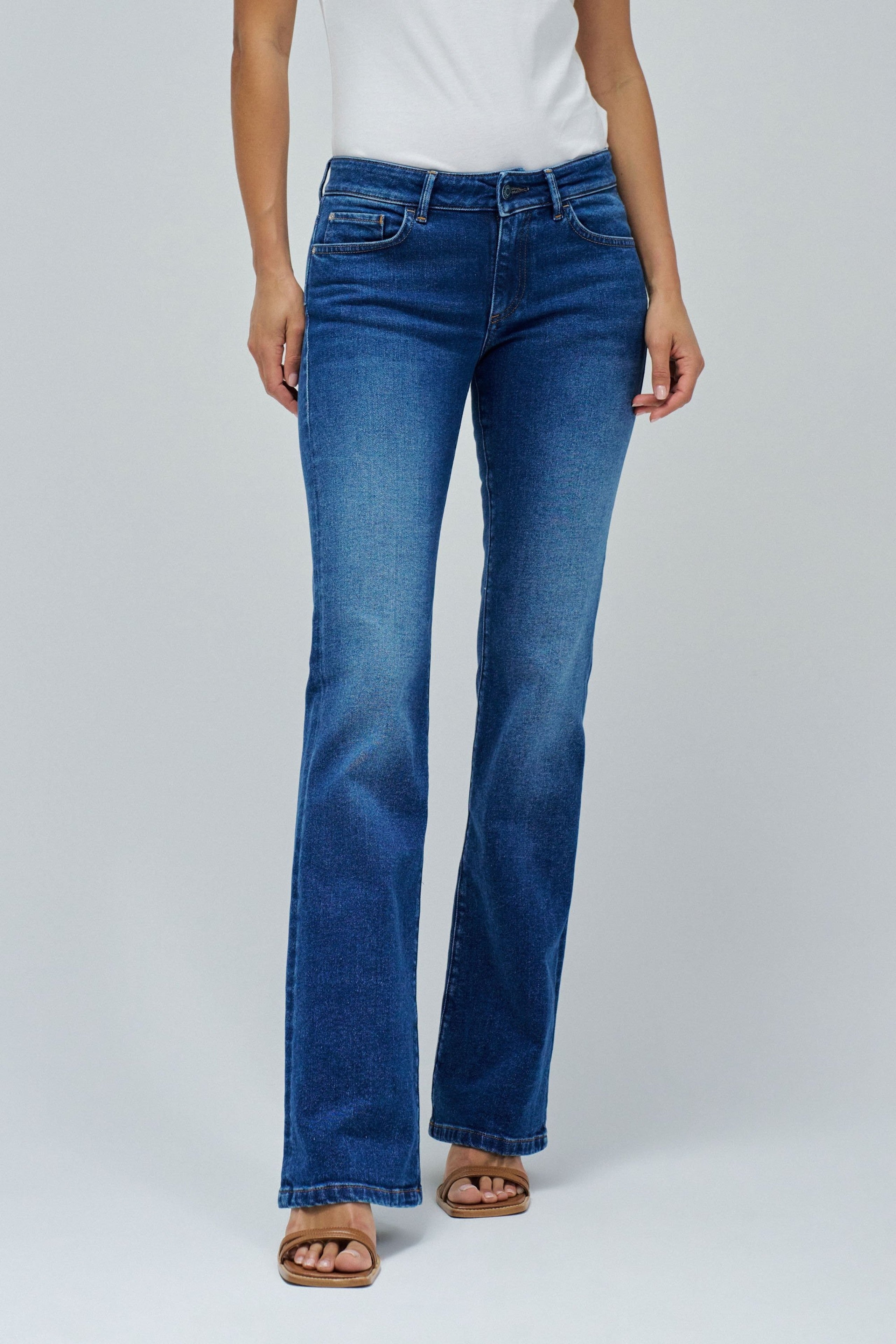Wonder Bootcut Pockets en jean moyen clair Salsa Jeans