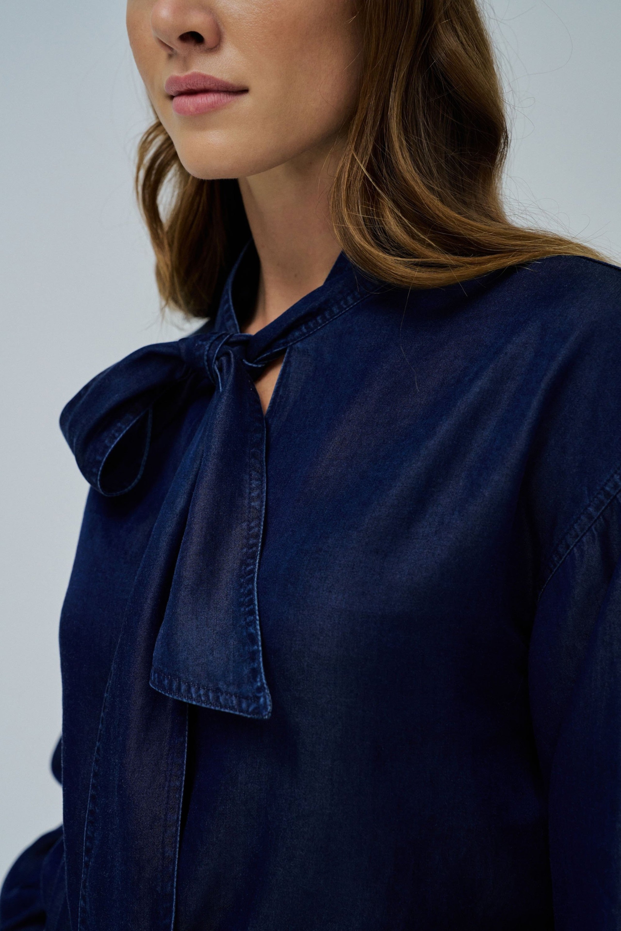 Blouse W/ Lace in Dark Wash Chemises Salsa Jeans