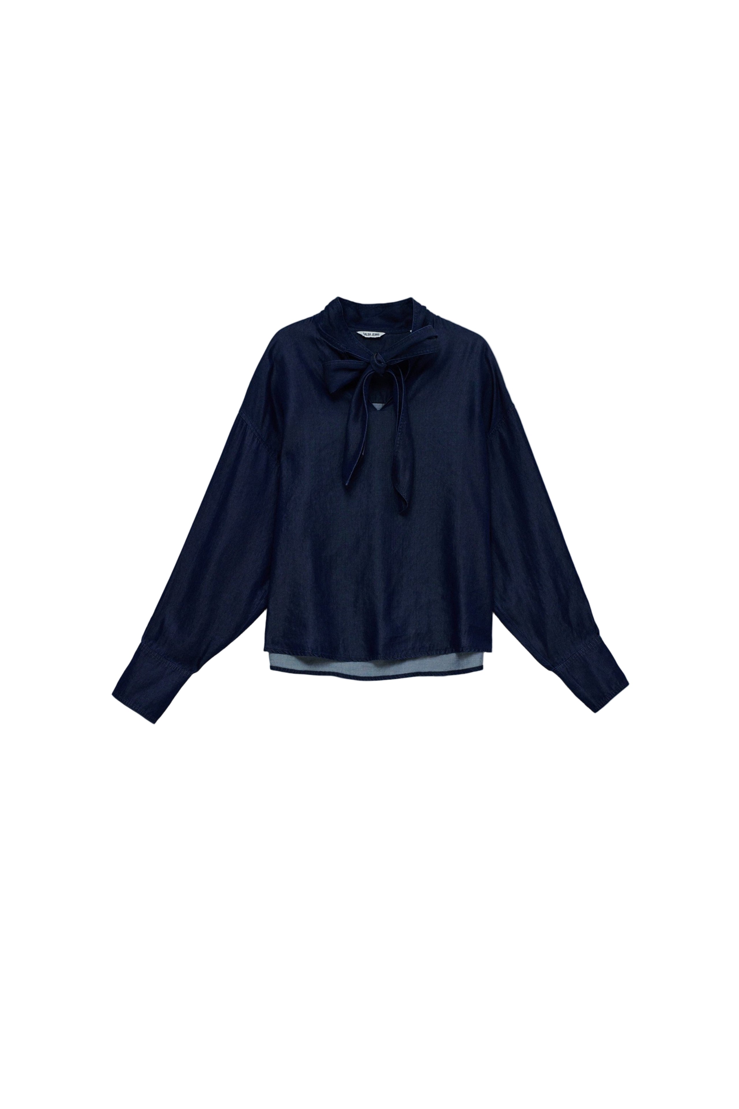 Blouse W/ Lace in Dark Wash Chemises Salsa Jeans