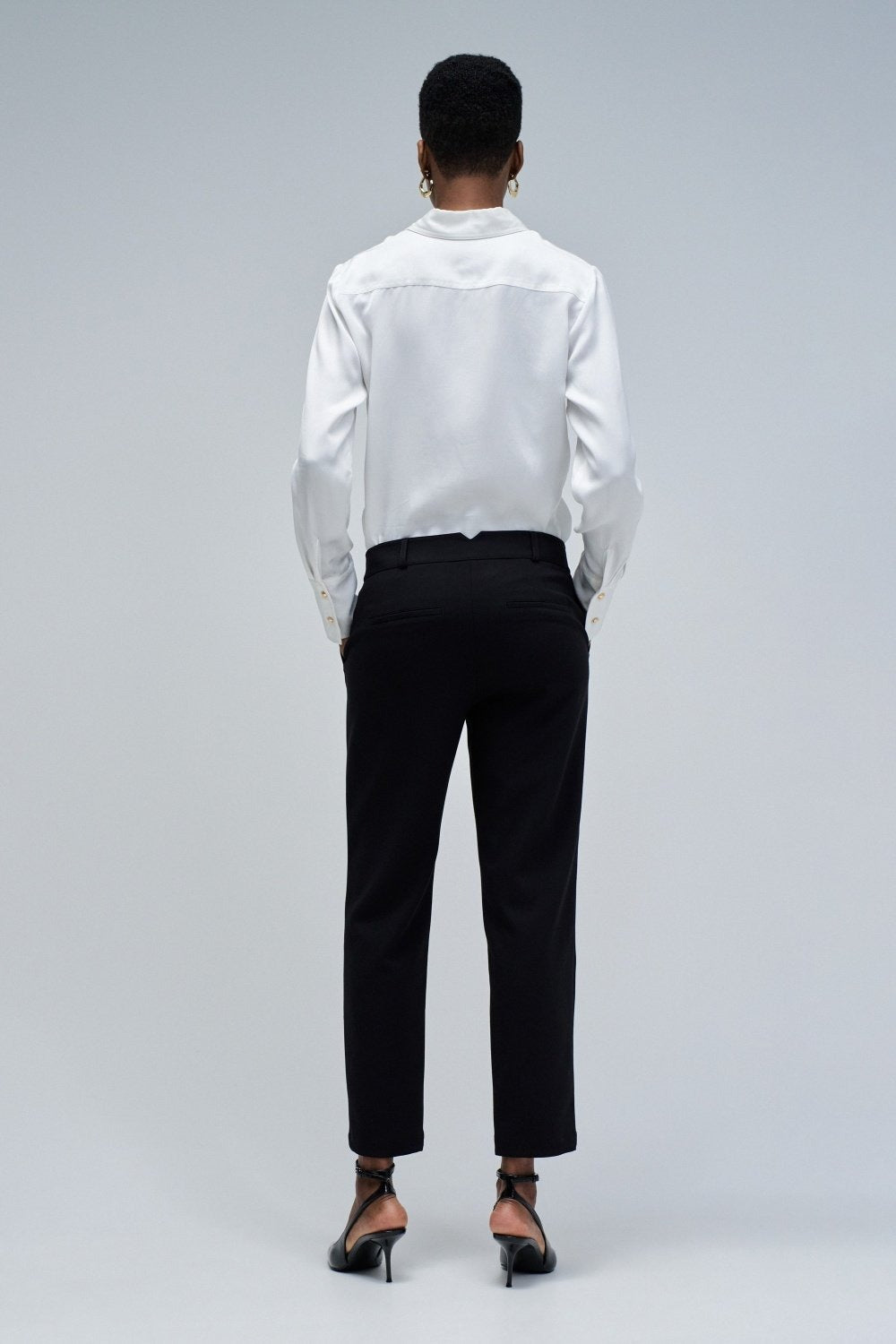 Basic High Waist Chino in Black Pantalons Salsa Jeans