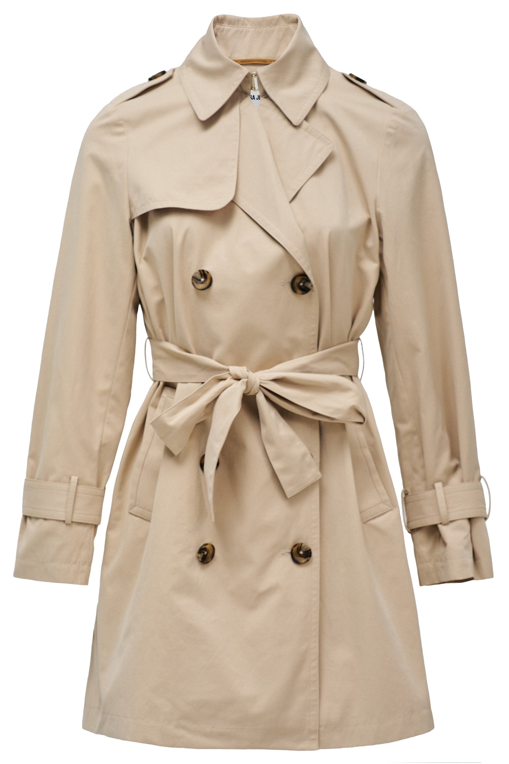 Trench Coat in Light Brown Vestes Salsa Jeans