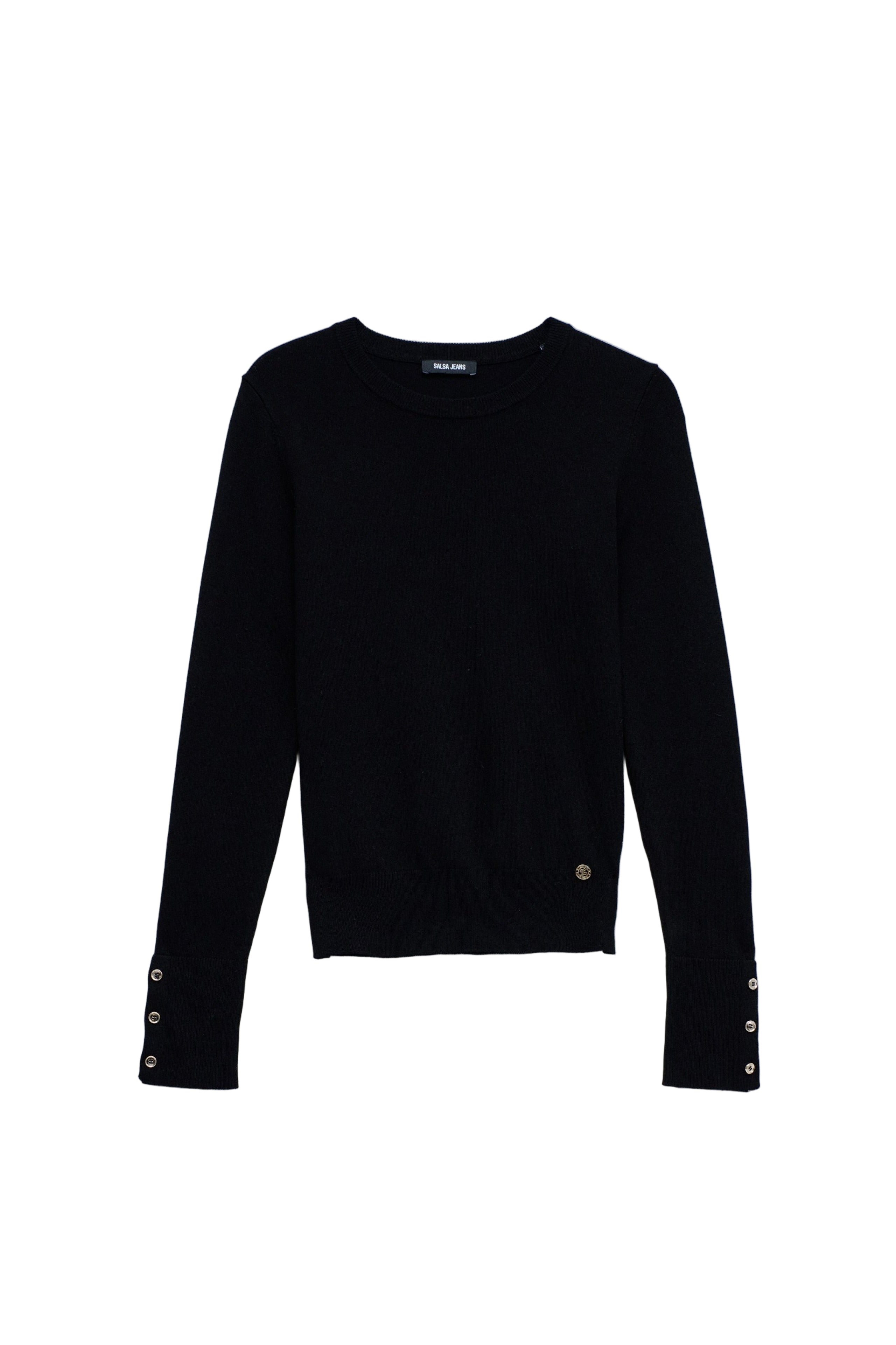 Basic manches longues en noir Pull Salsa Jeans