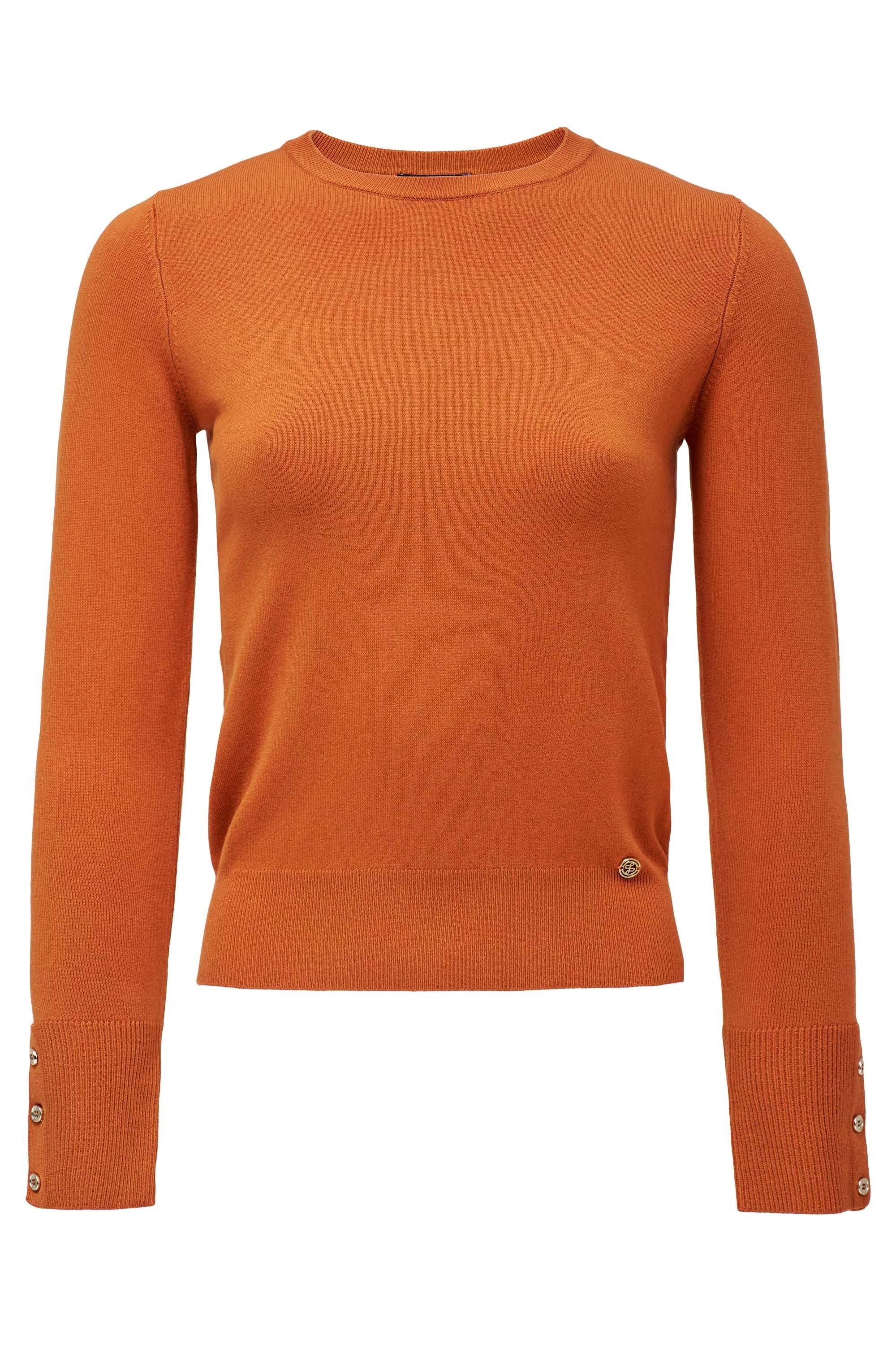 Basic Long Sleeve en orange moyen Pull Salsa Jeans