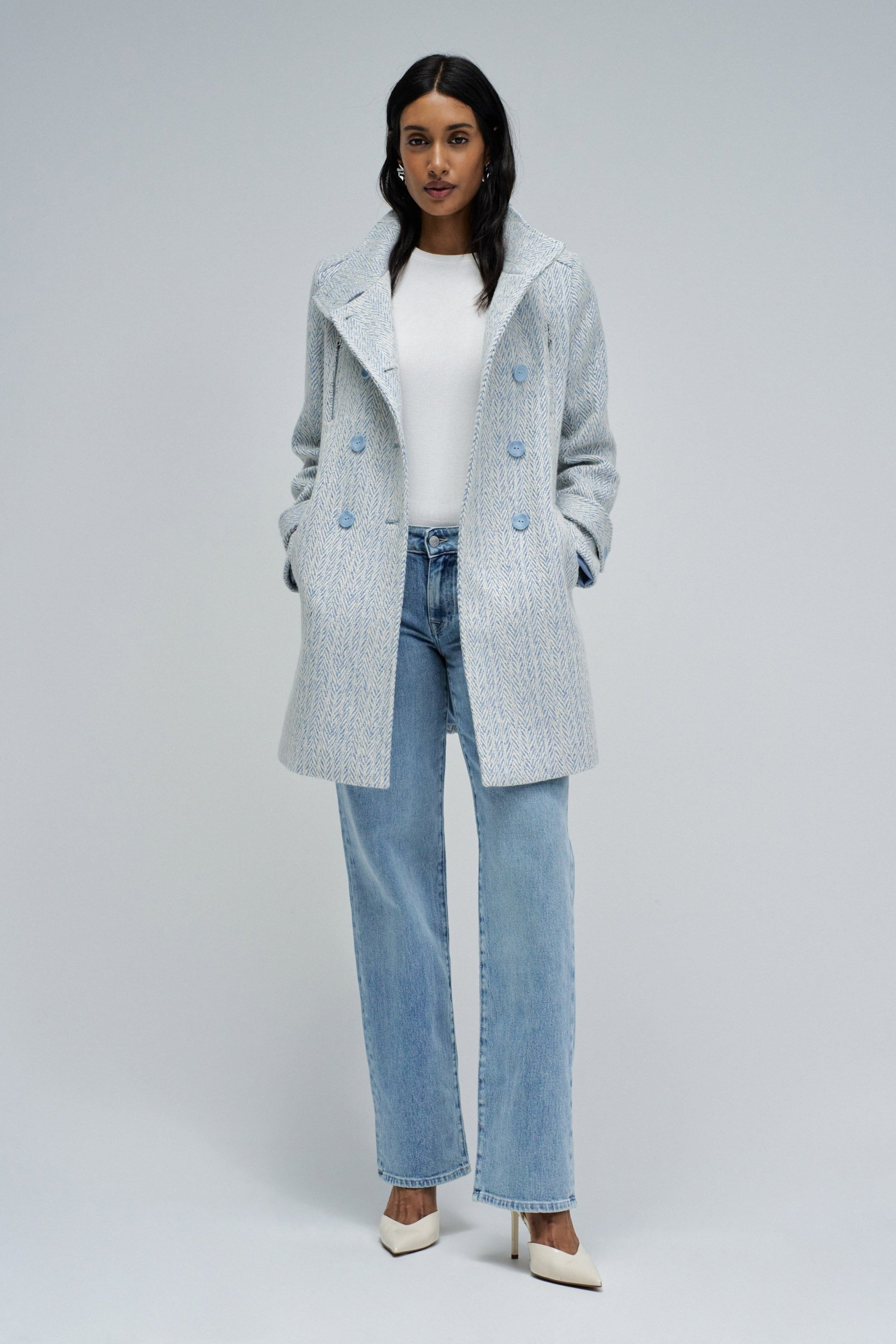 Jeans Low Rise en denim bleu clair Jeans Salsa Jeans