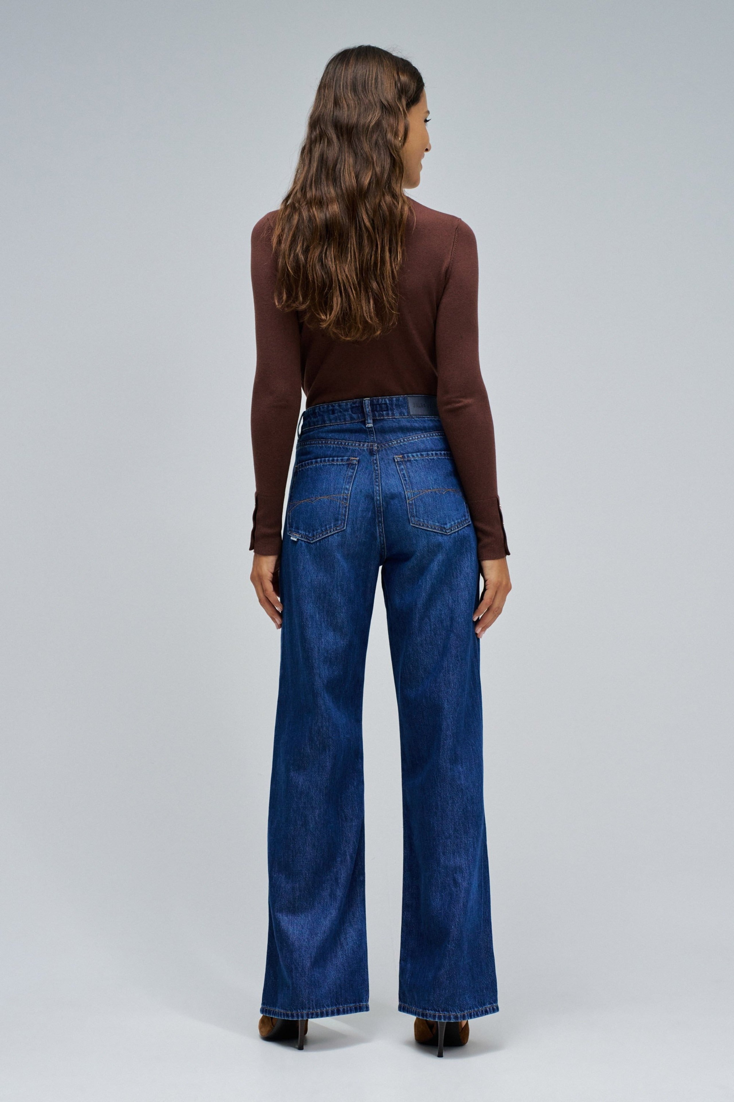 Jeans Wide Leg Wide en délavage moyen Jeans Salsa Jeans