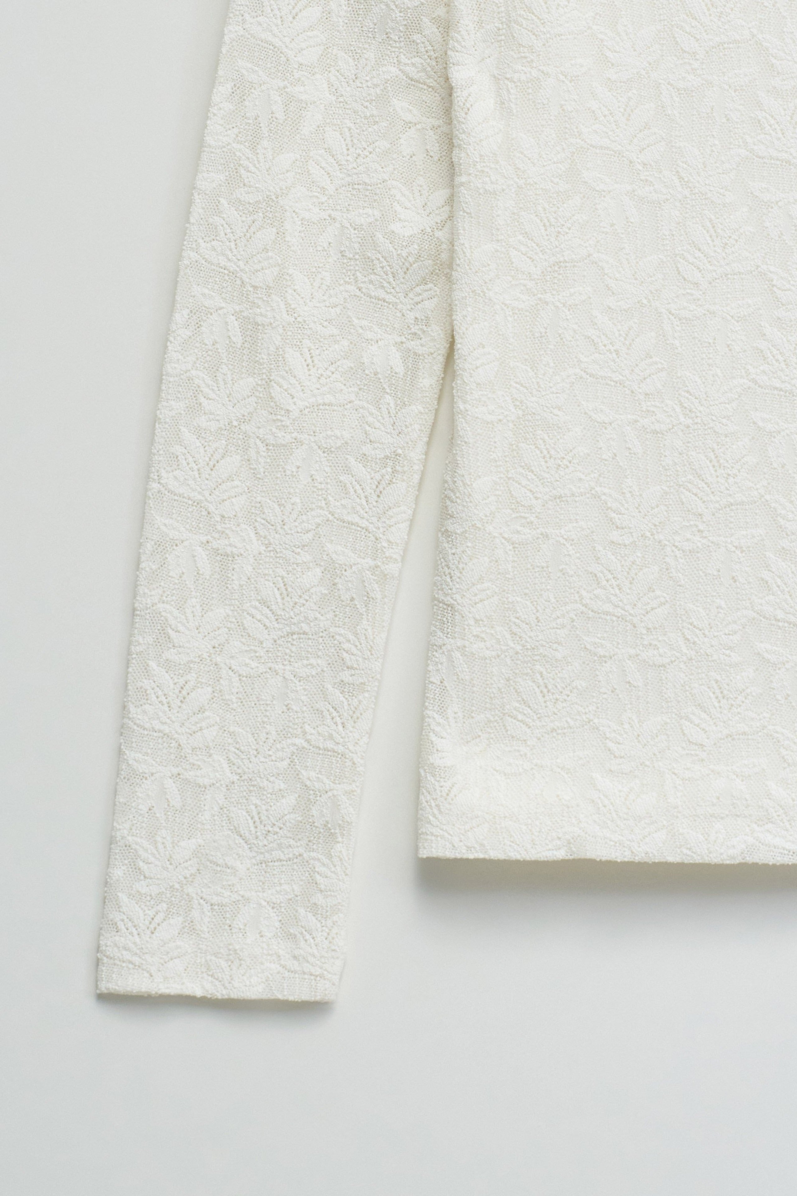 T-shirts à manches longues en dentelle beige clair Salsa Jeans