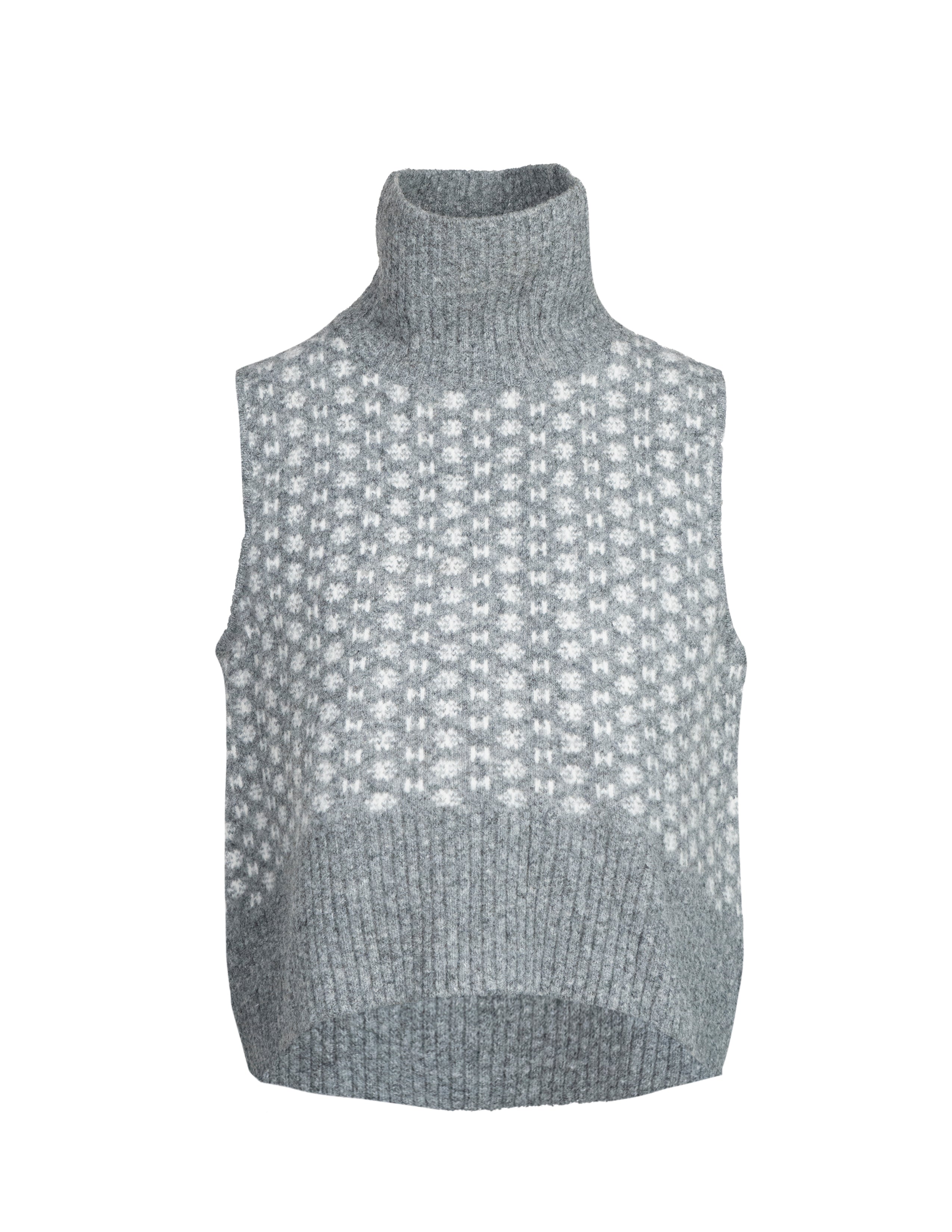 LOGO Vest in Dark grey melange Pull Hést   