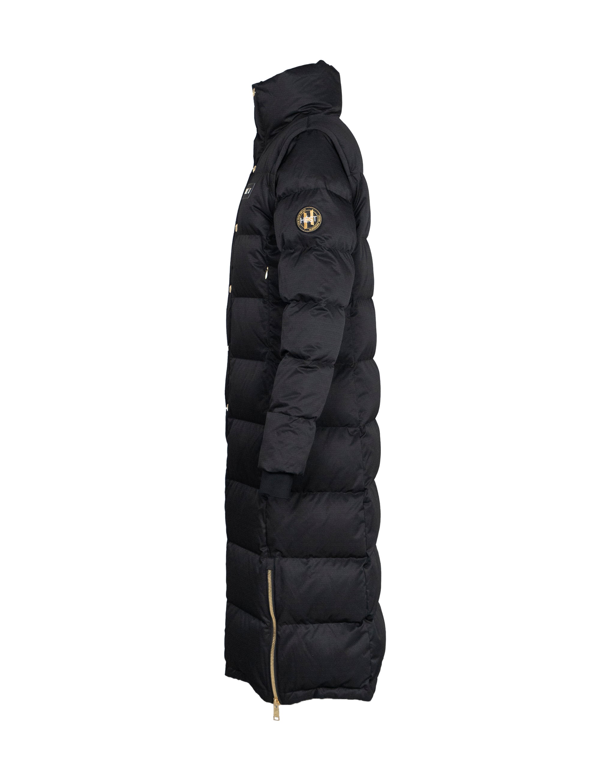 EDDA 2in1 Down Coat/ Vest in Black Vestes Hést   